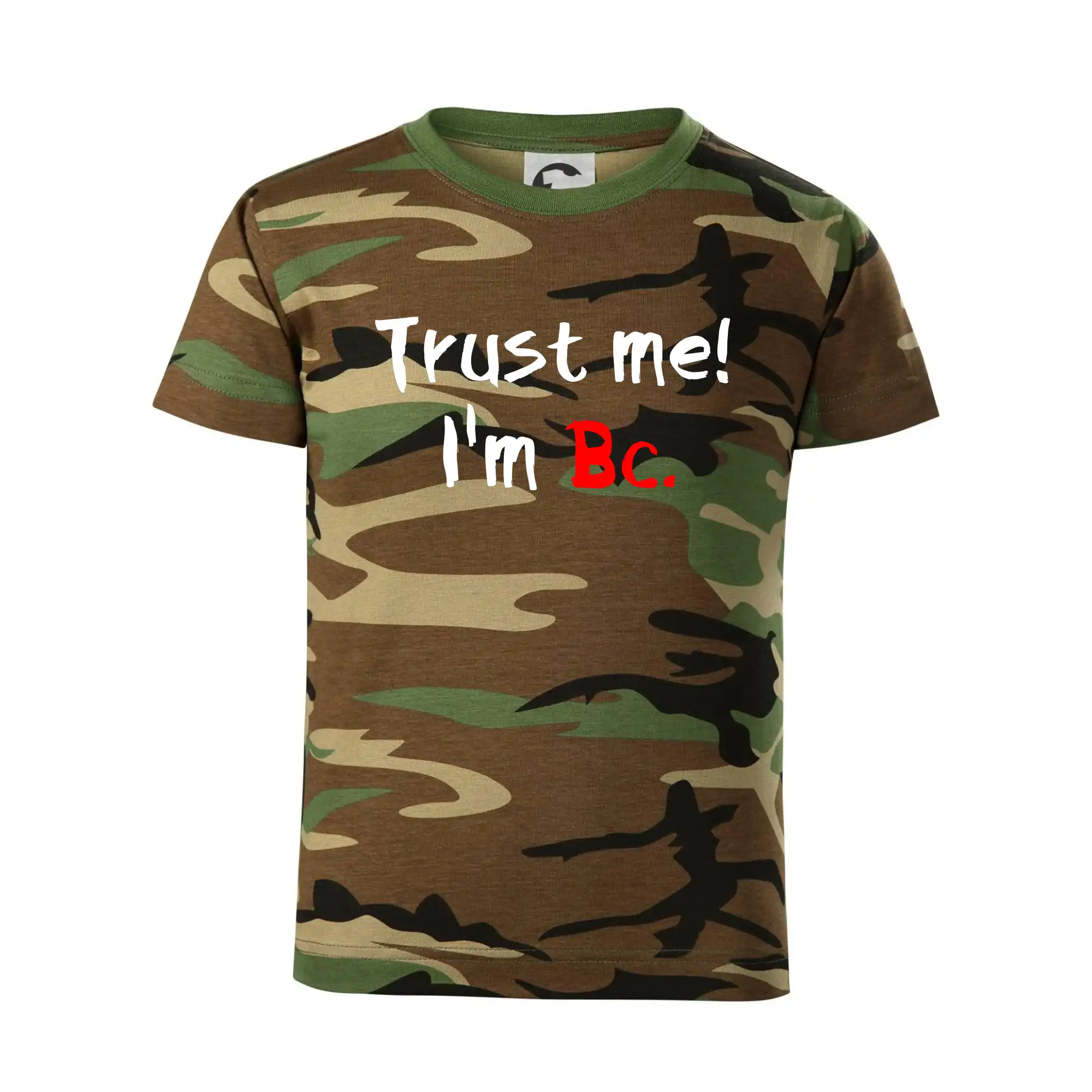 Tričká na ukončenie štúdia - Trust me I´m  Bc. / Ver mi som Bc. - Detské maskáčové tričko