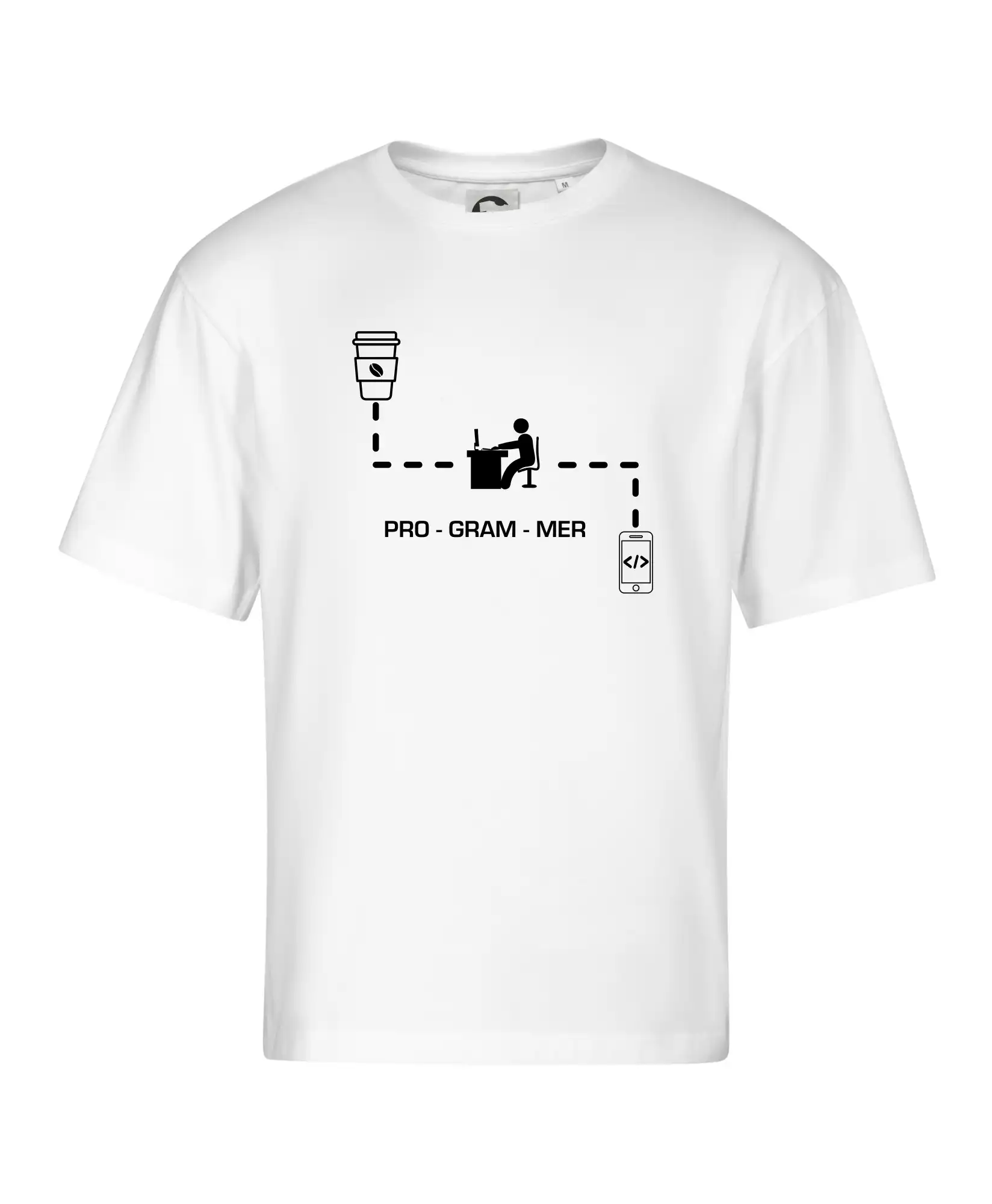 Tričká pre ajťákov - Programátor mobil - Stage unisex - OVERSIZE