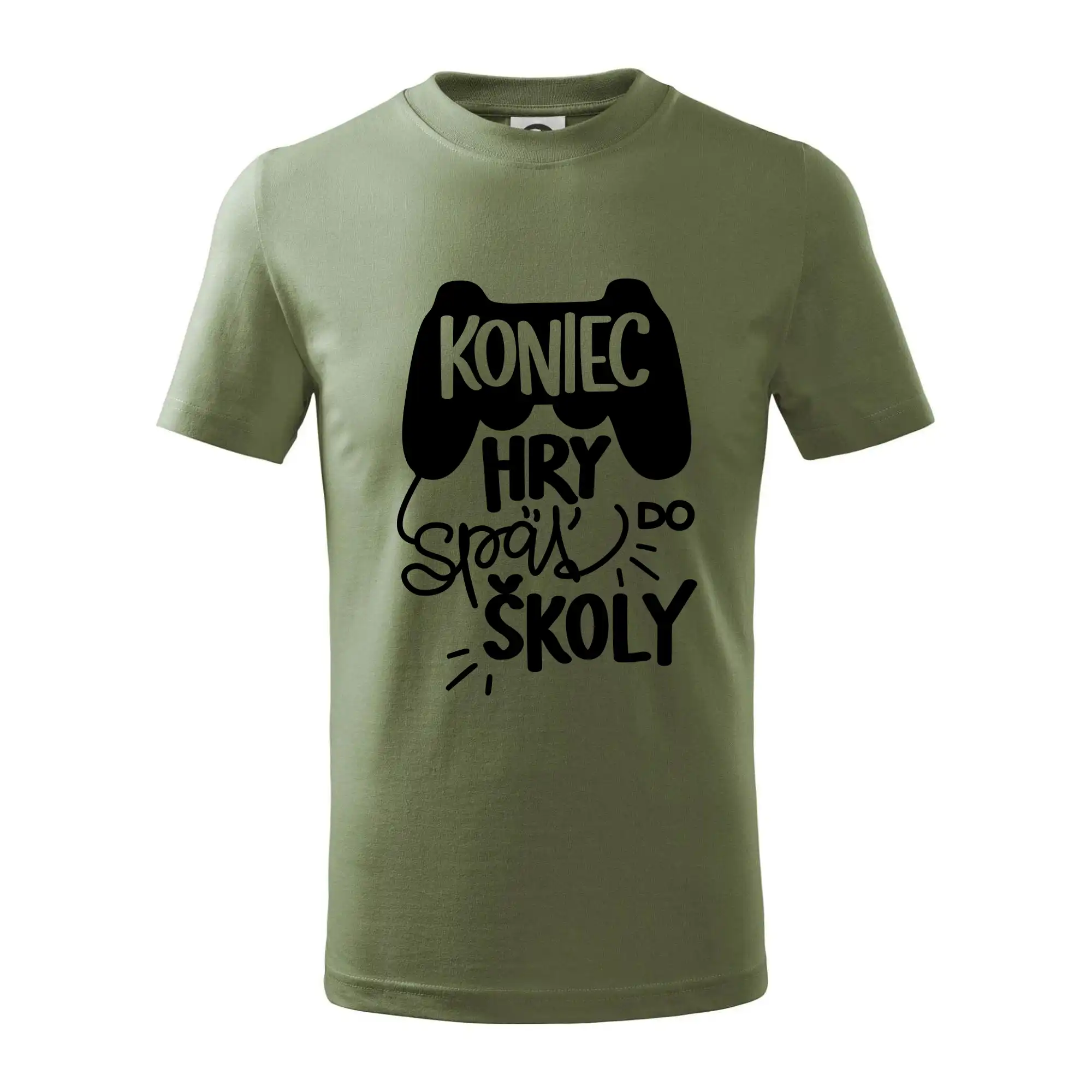 Tričká a mikiny pre prváčikov na prvý školský deň – veselé a pohodlné - Koniec hry, späť do školy - Tričko detské bavlnené