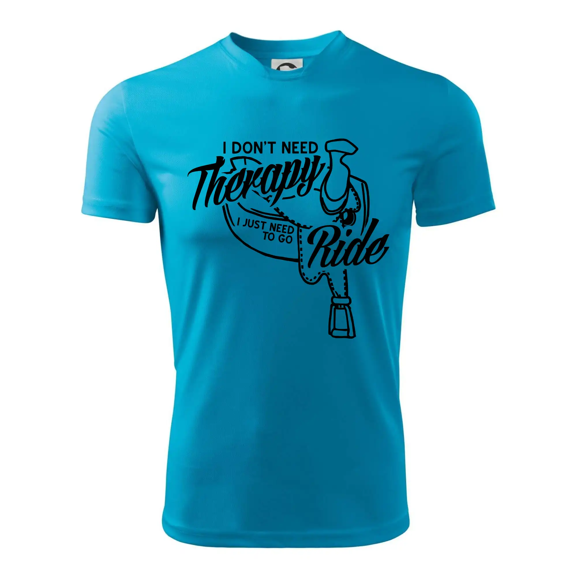 Tričká s koňmi - I don't Therapy Ride - jazdkyňa - Detské tričko športové