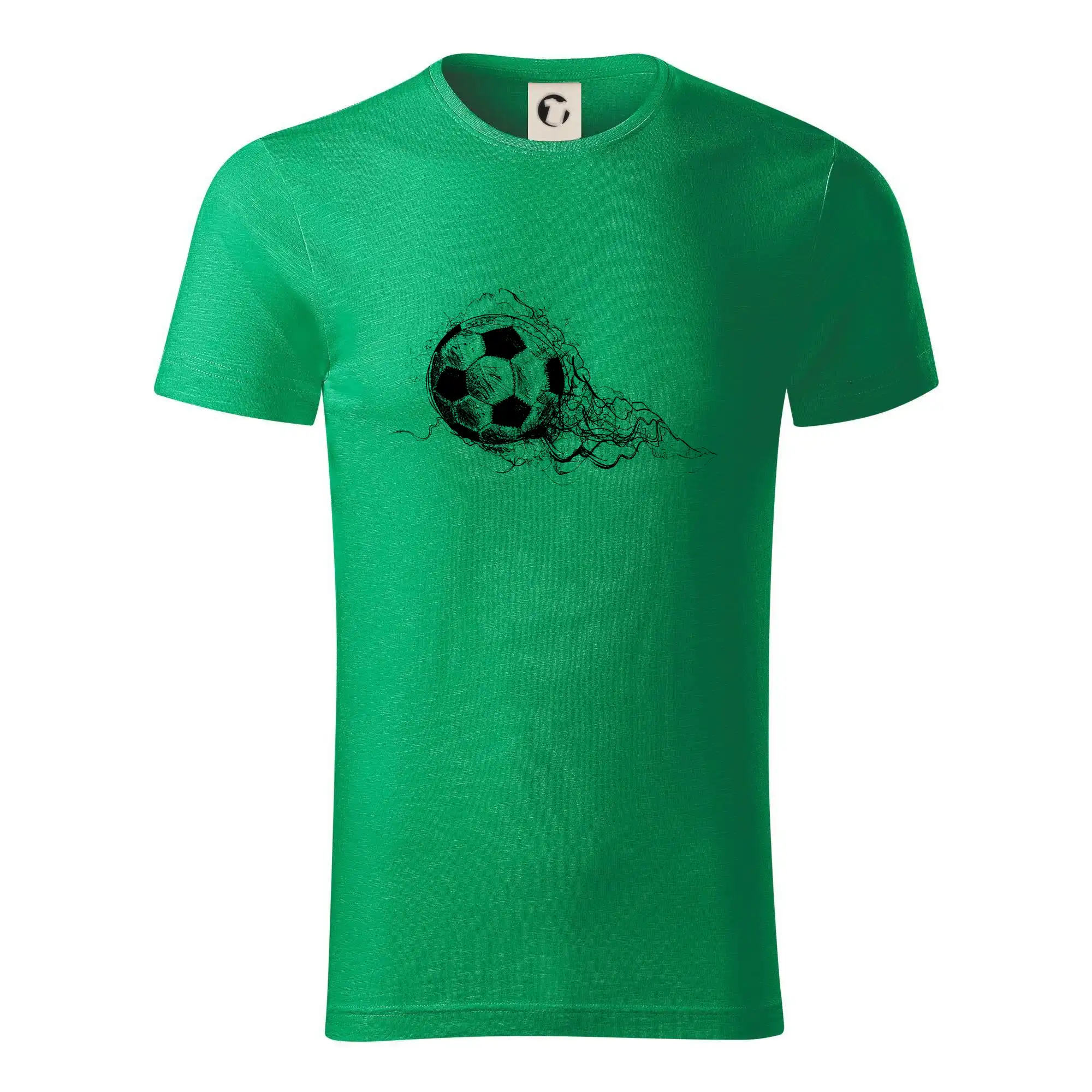 Tričká pre futbalistov - Futbalová lopta - kresba ceruzkou - Tričko z organickej bavlny