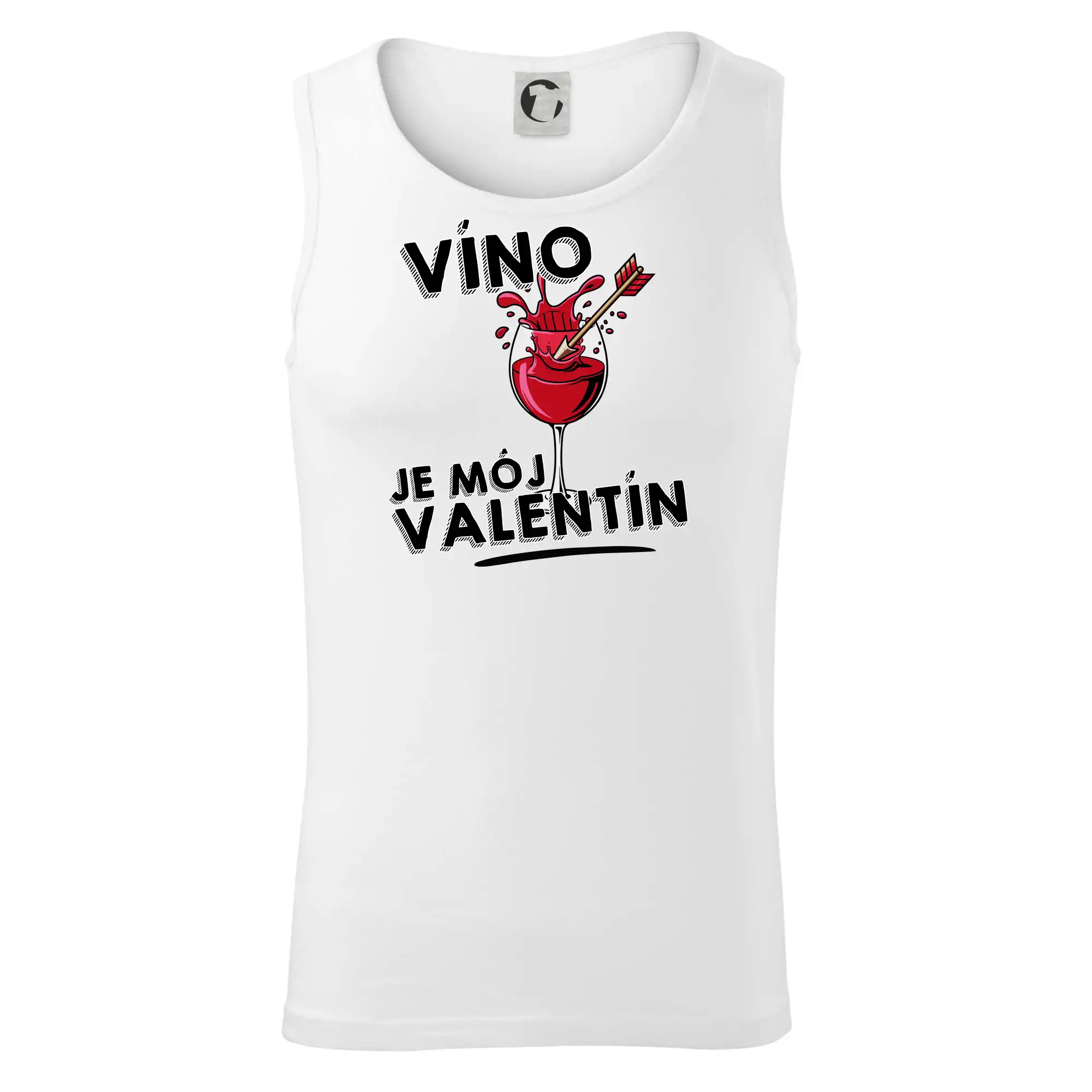 Tričká pre zamilovaných - Víno je môj valentín - Tielko pánske Core