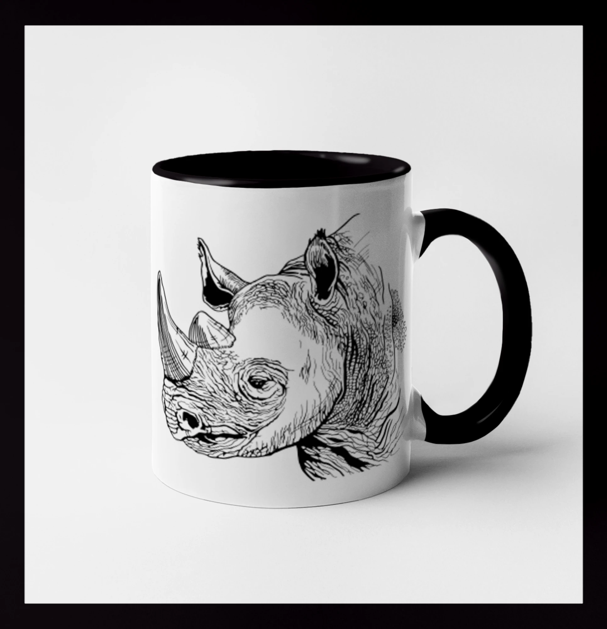 Nosorožec čiernobiely (Pecka design)