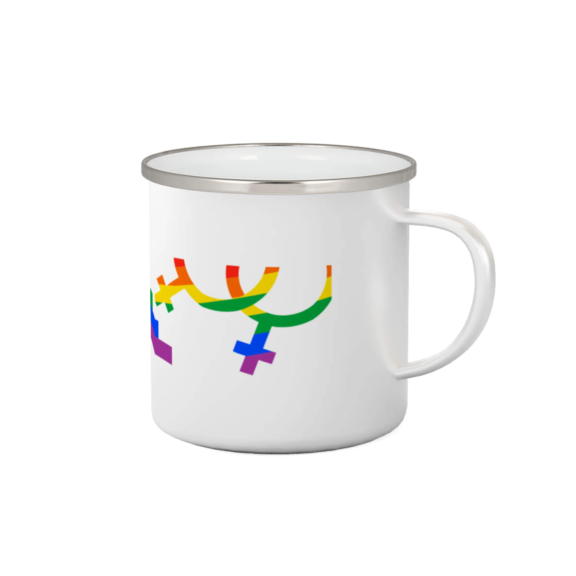 Tričká pre LGBT a Queer komunitu - Lesby symbol dúha - Plecháčik