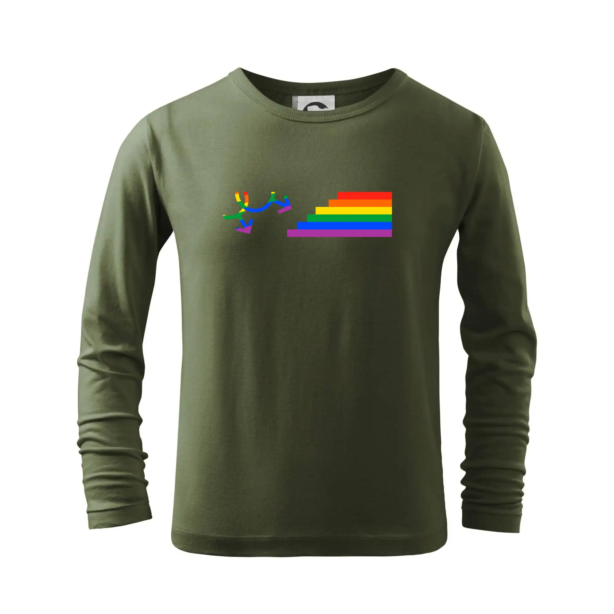 Tričká pre LGBT a Queer komunitu - Gay symbol dúha - Tričko detské Long Sleeve
