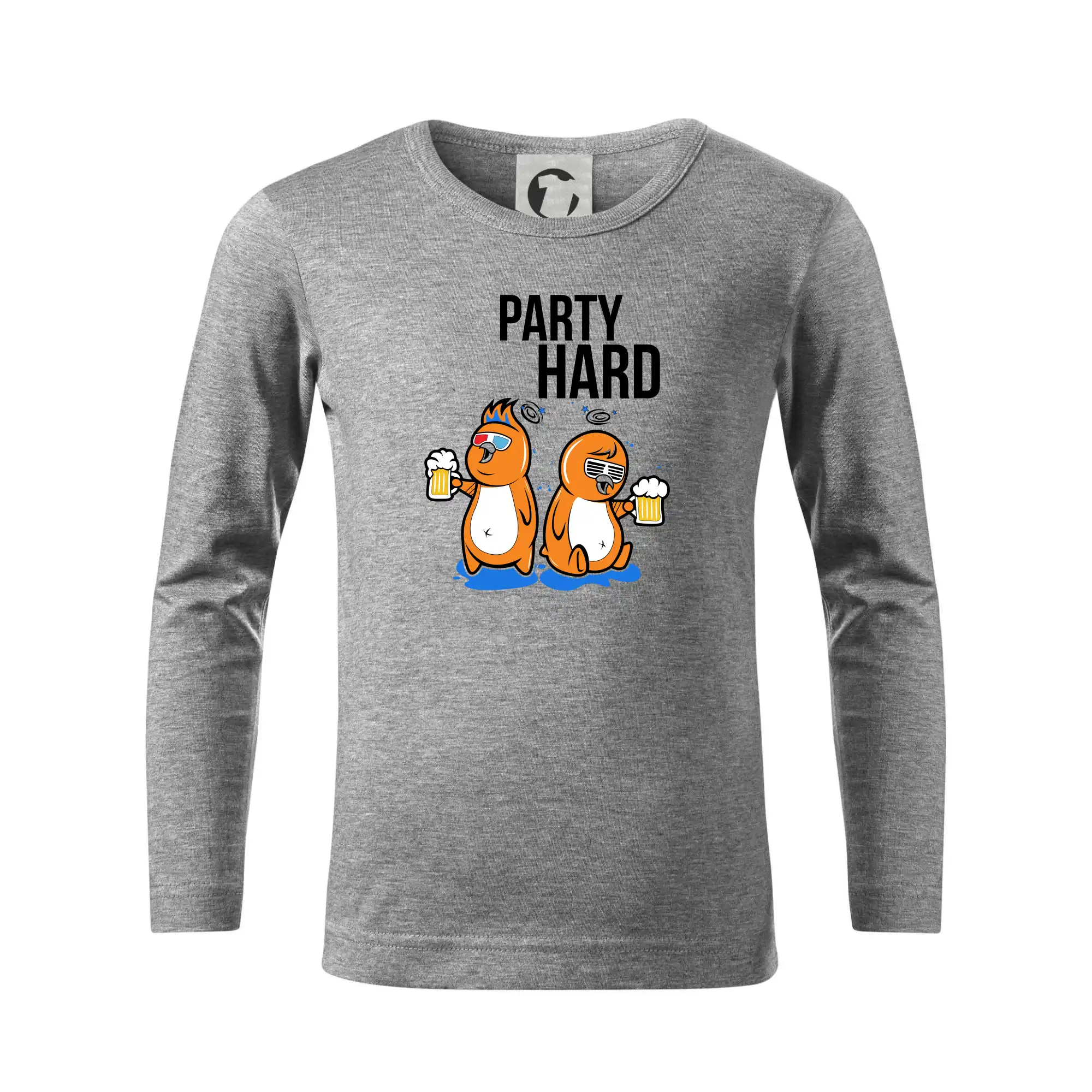 Tričká na párty - Party hard vtáky - Tričko detské Long Sleeve