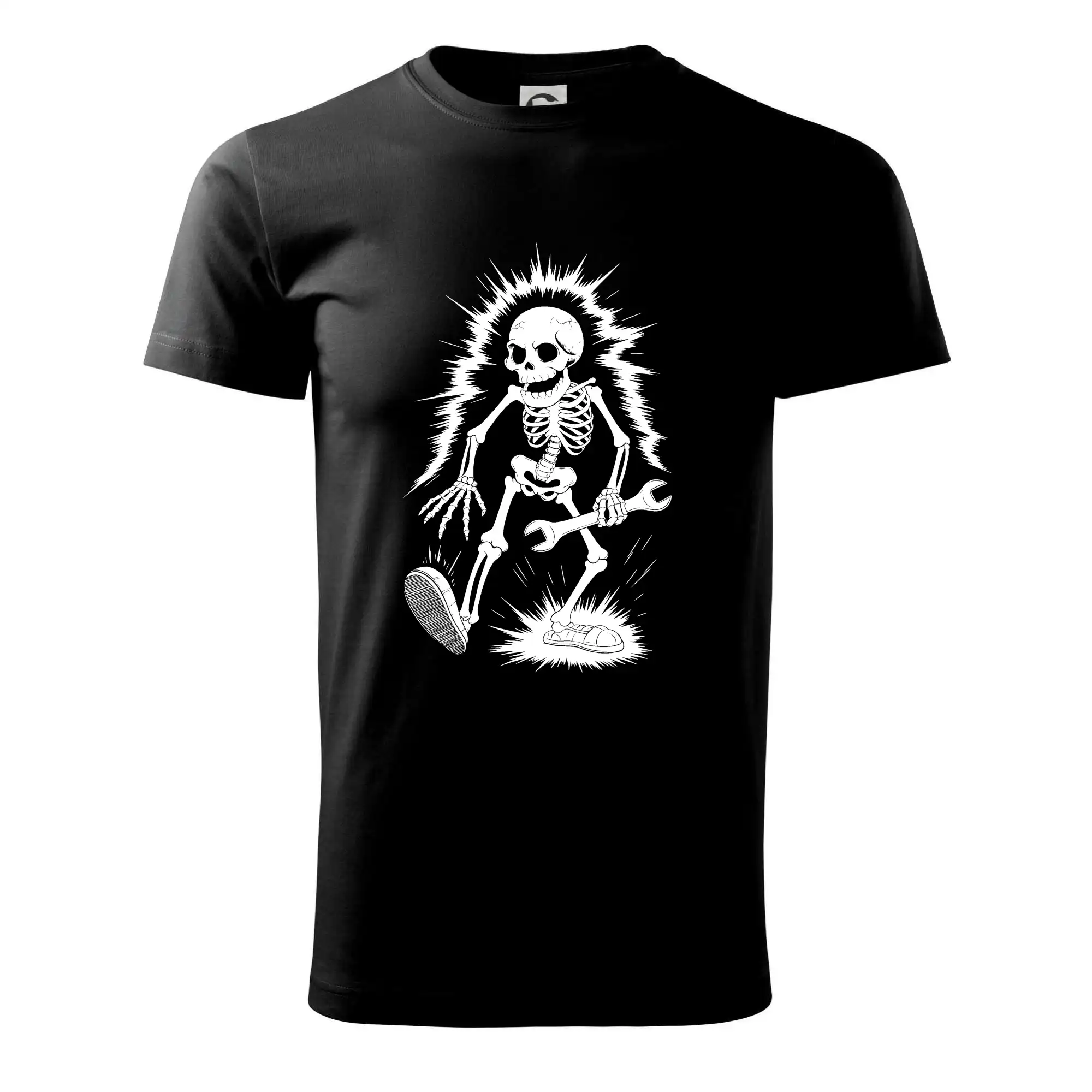 Vtipné tričká do práce - Elektrikár kostra - Tričko extra veľké  (5-8XL)