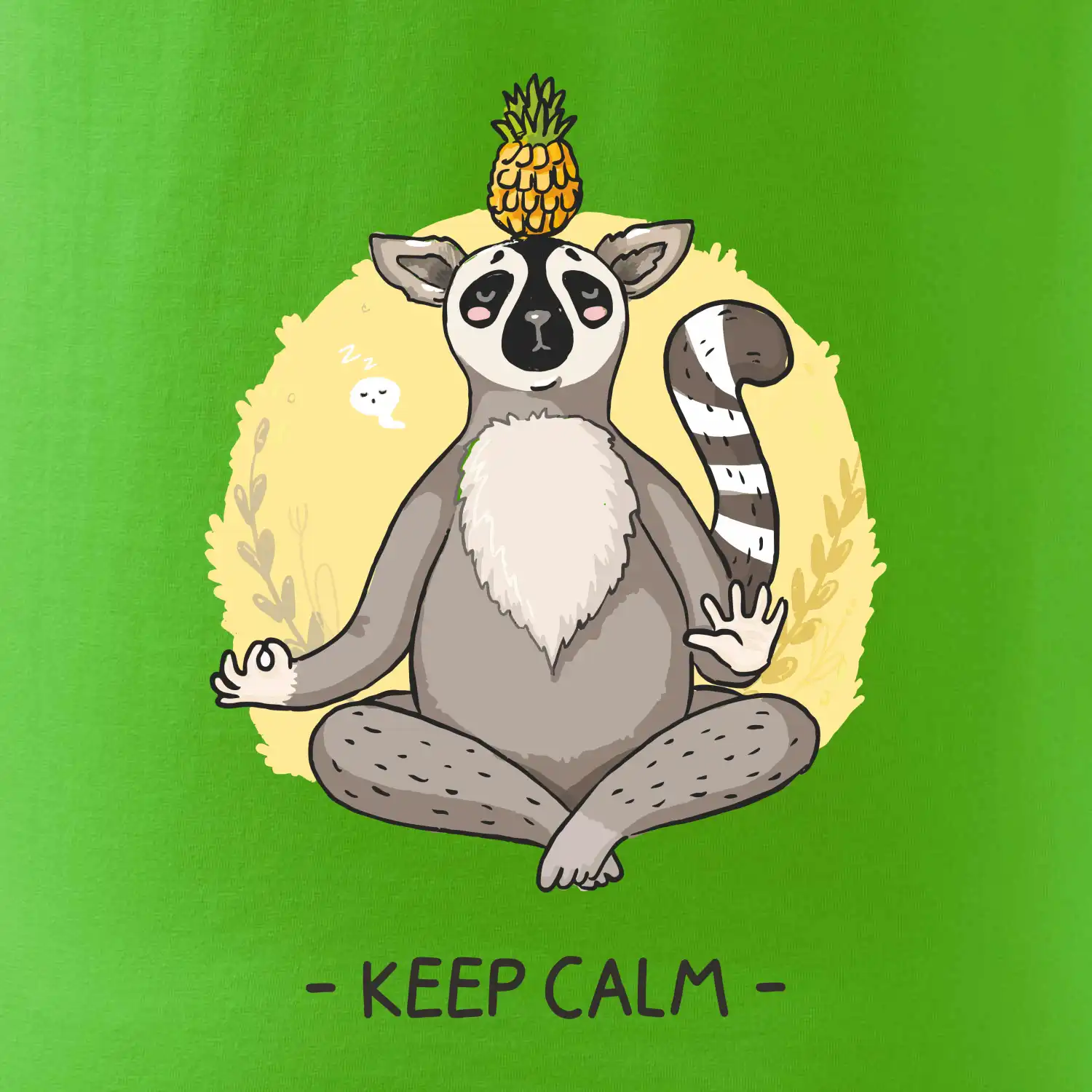 Yoga - keep calm kreslený