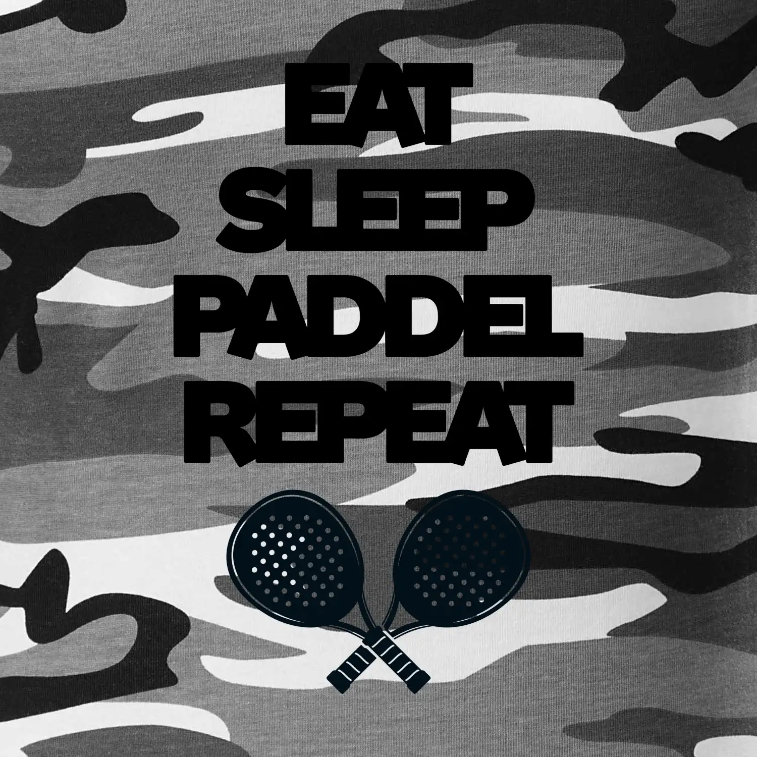Eat sleep paddel repeat pod sebou