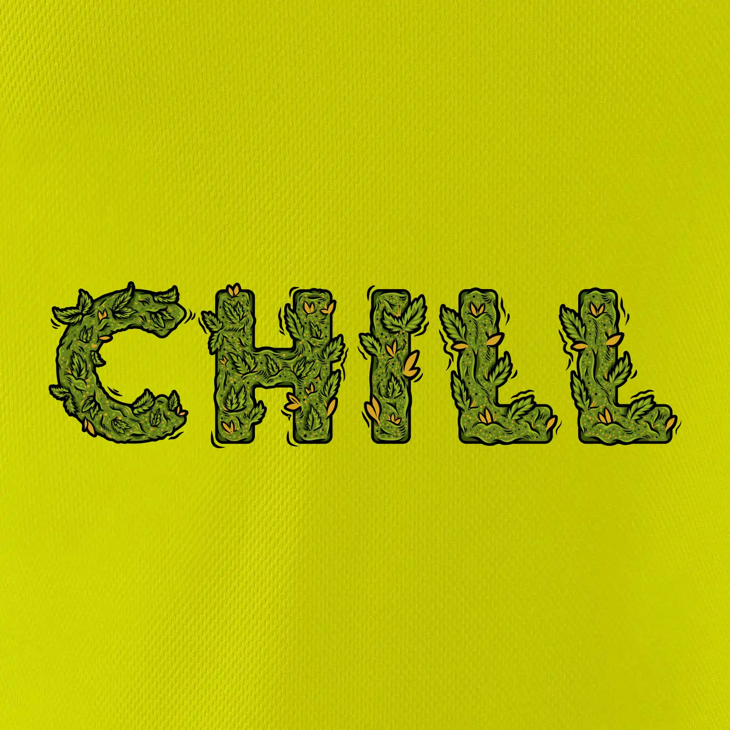 Konopí nápis chill