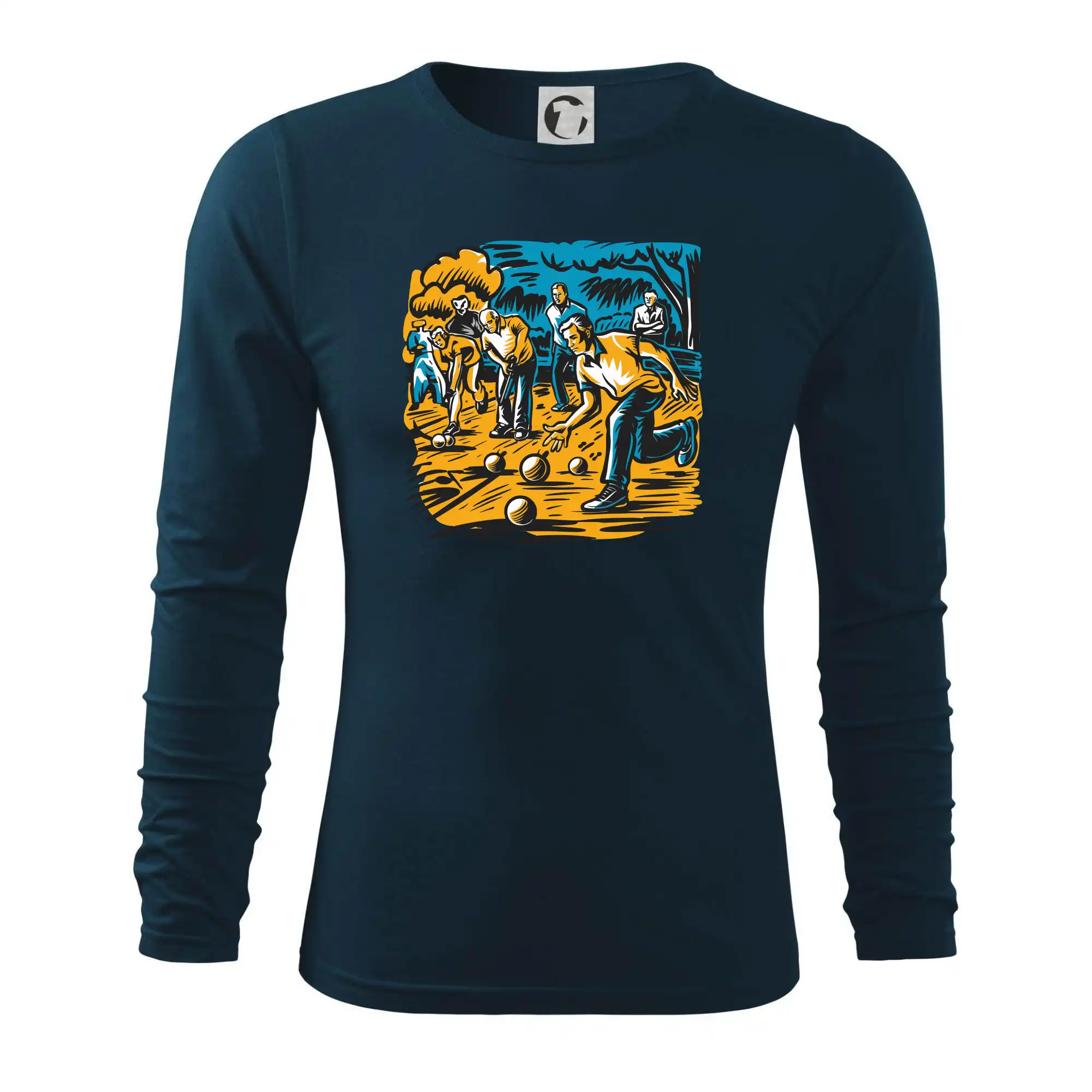 Petanque hra - modro oranžová