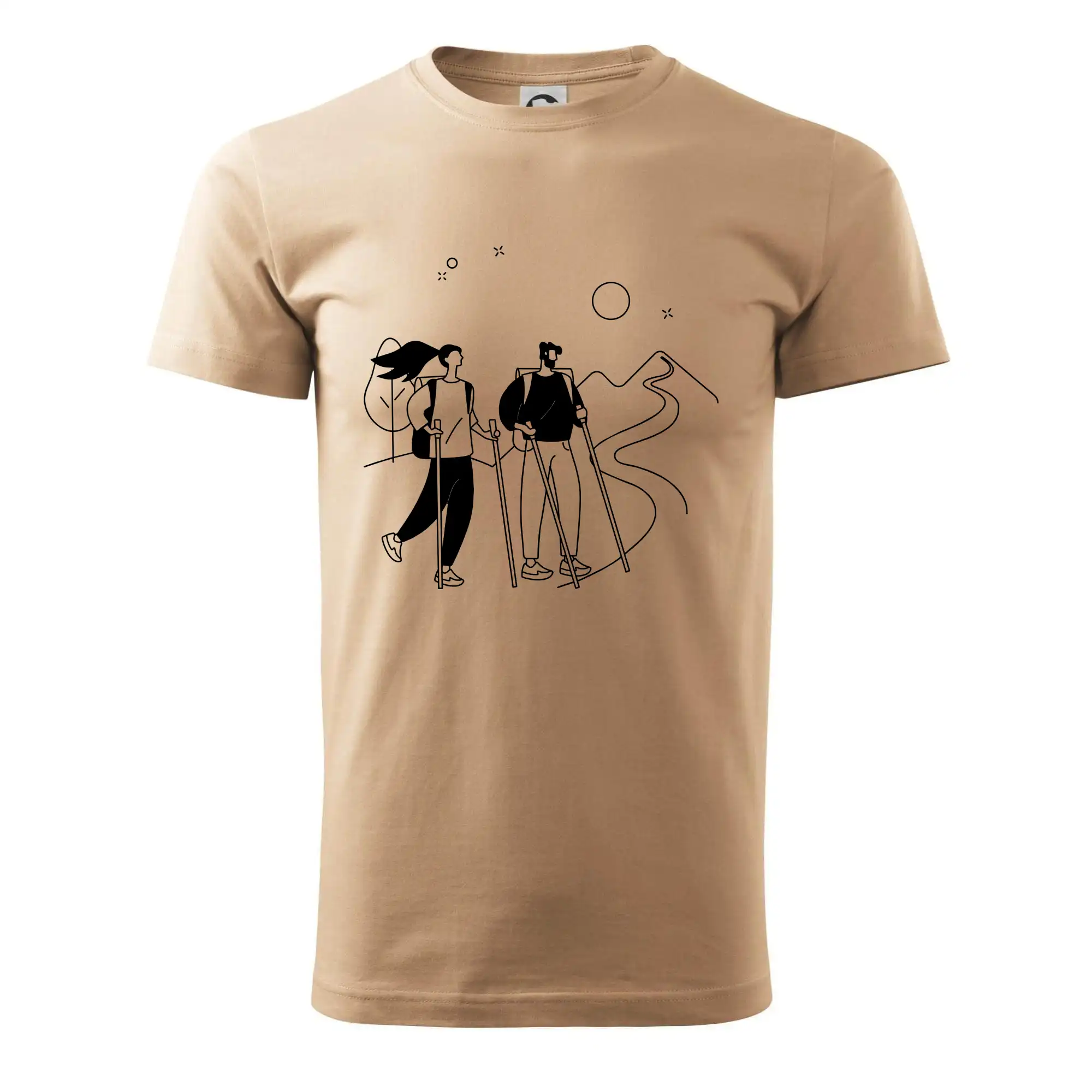 Kreslený pár na výletě