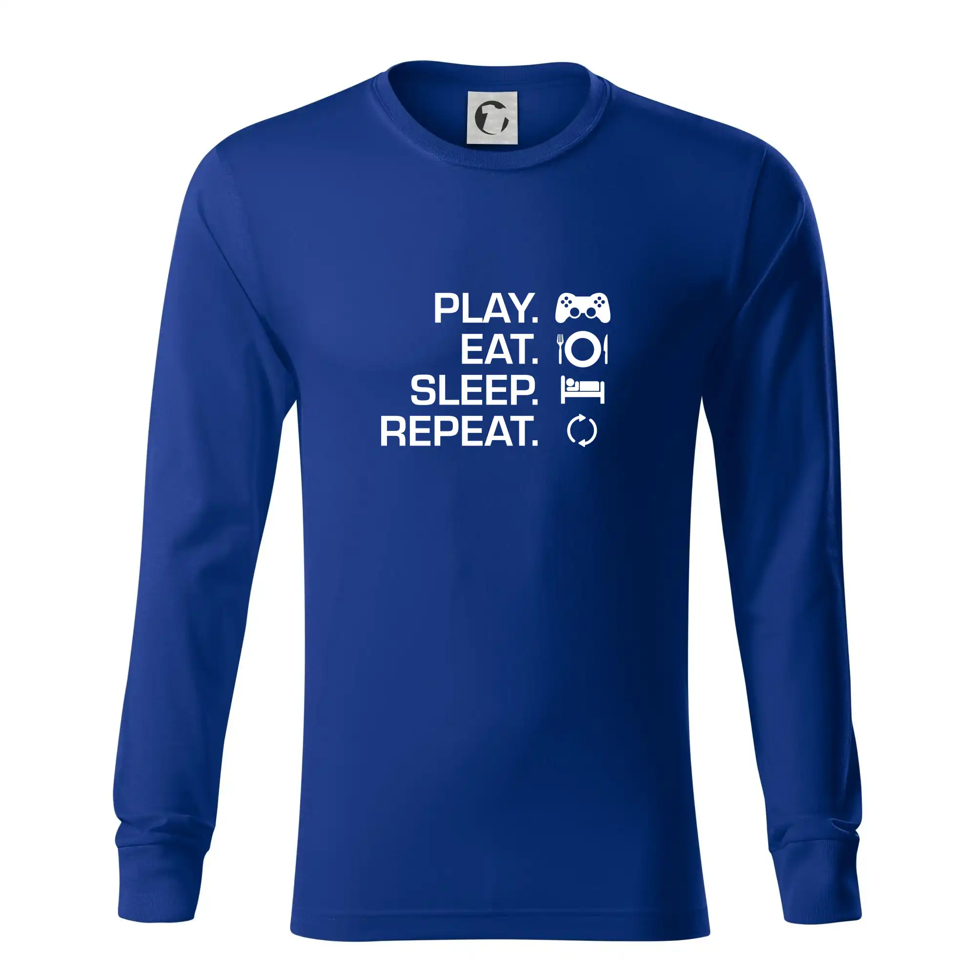 Eat sleep repeat - Play Eat Sleep Repeat game - Tričko s dlhým rukávom LS R05