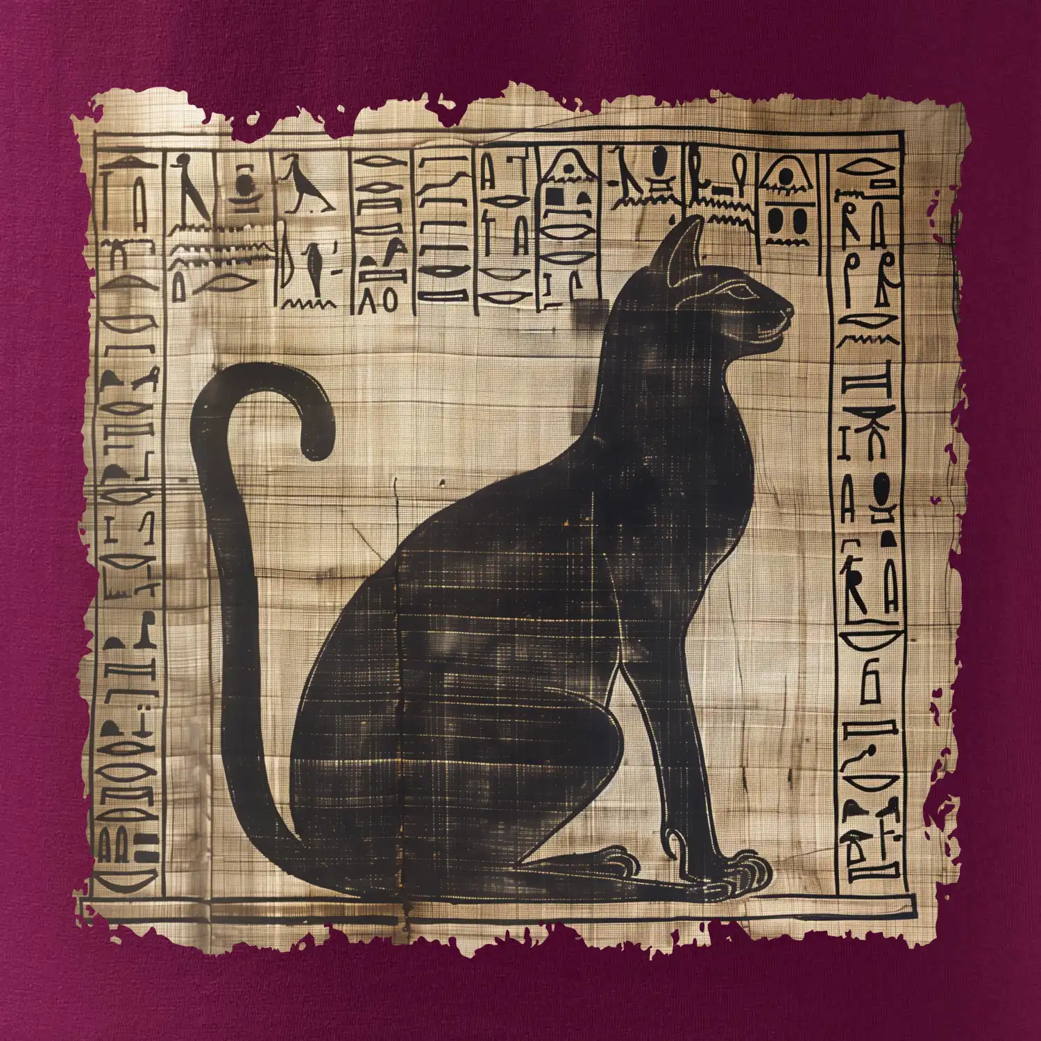 Egyptské hieroglyfy kočka