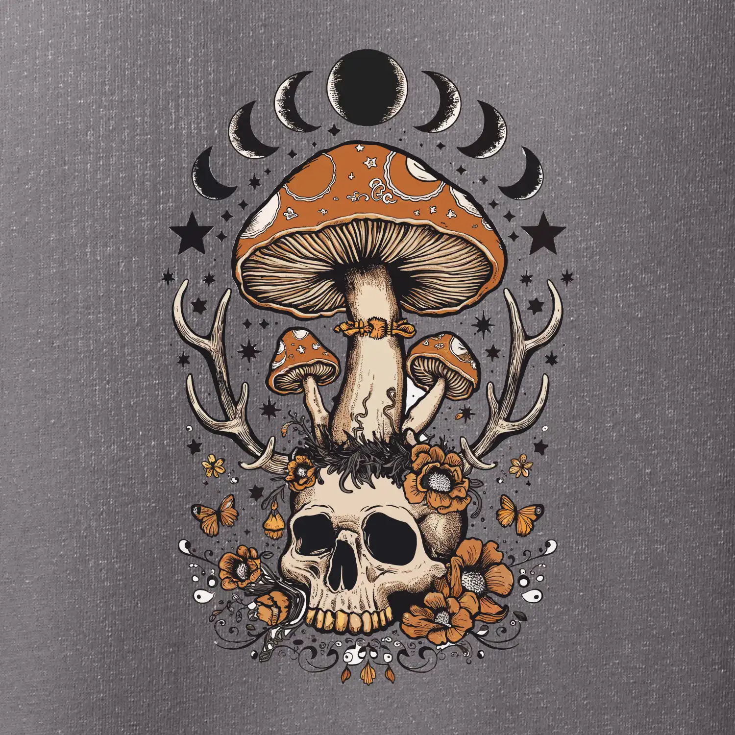 Goblincore magical mushroom