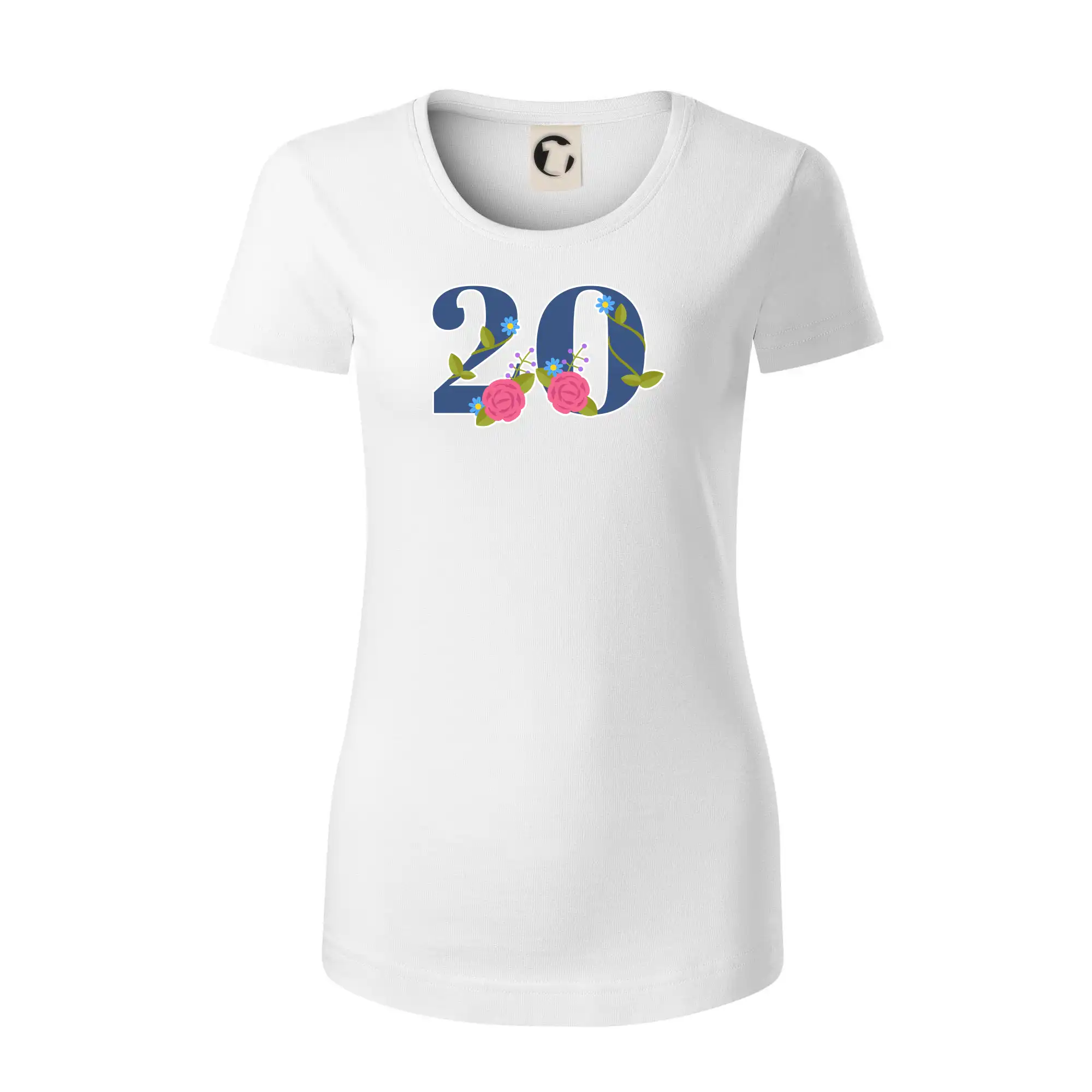 Květinové číslo kreslené - 20