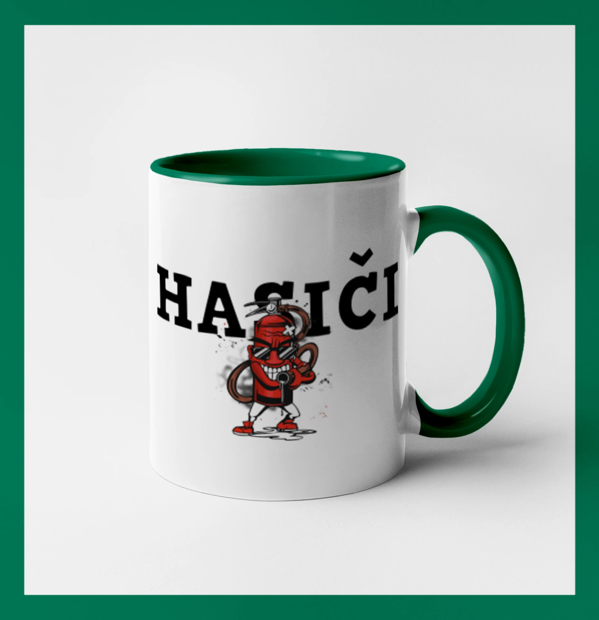 Hasiči hasící přístroj