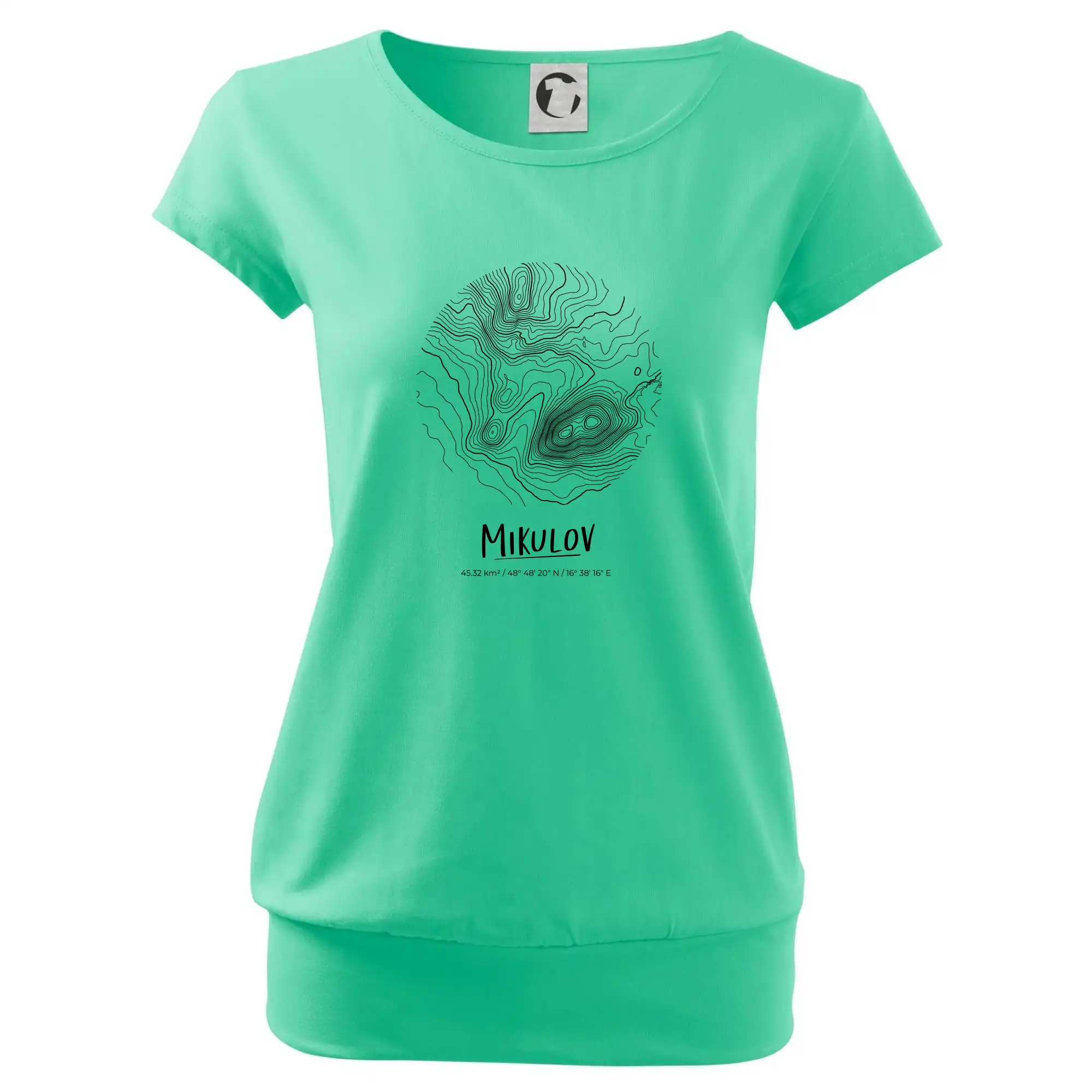 Mikulov - vrstevnice v kruhu