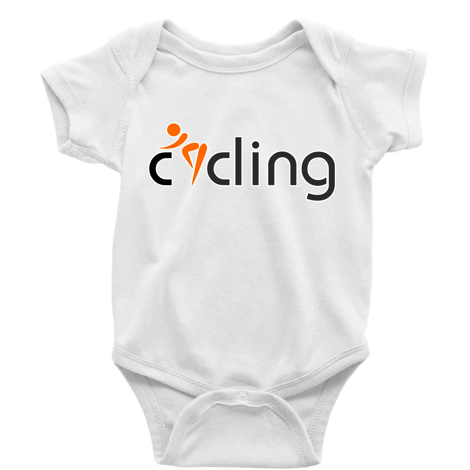 Tričko ako darček pre cyklistu - Cycling postava - Body dojčenské s krátkym rukávom