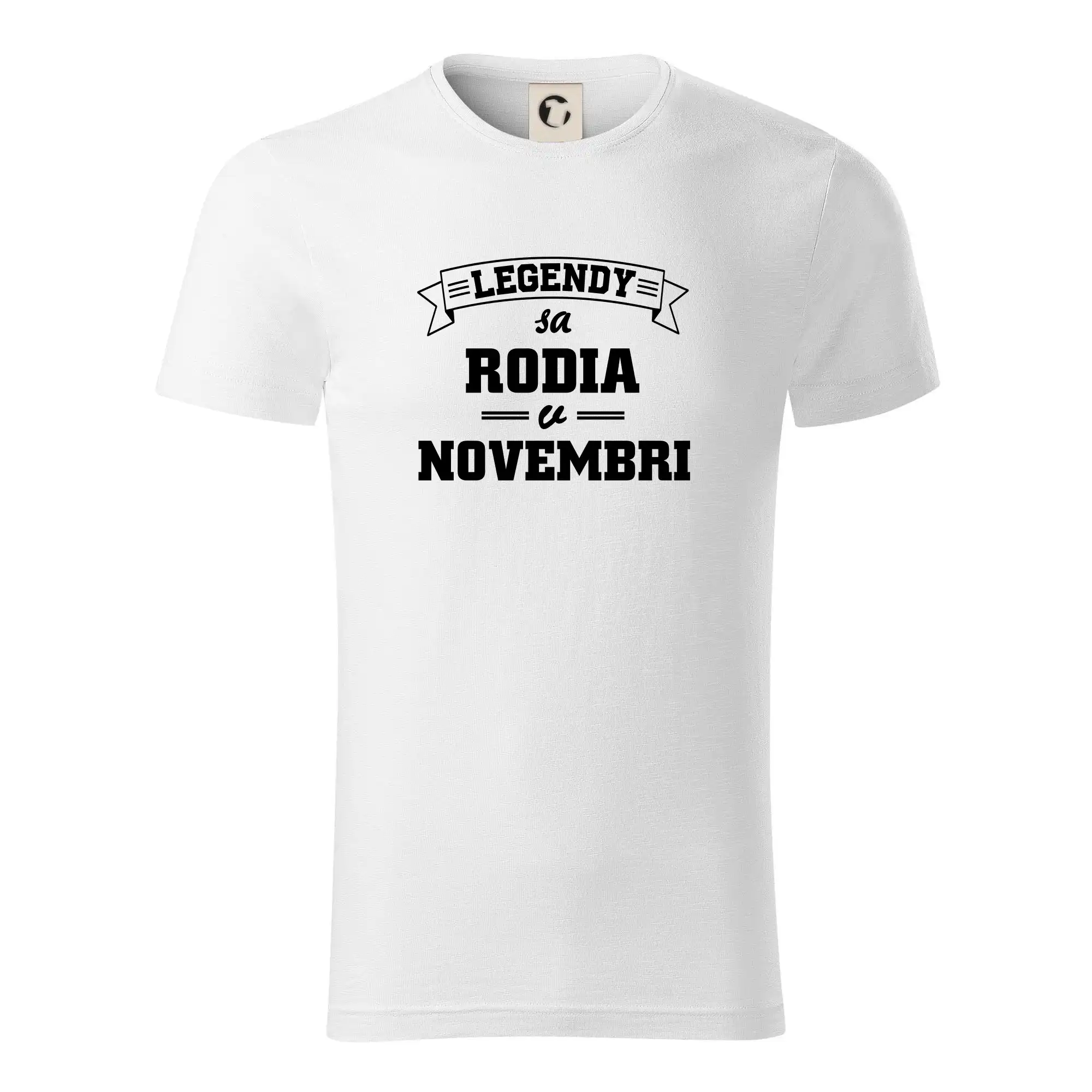 Tričká pre narodených v novembri - Legendy sa rodia v novembri - Tričko z organickej bavlny