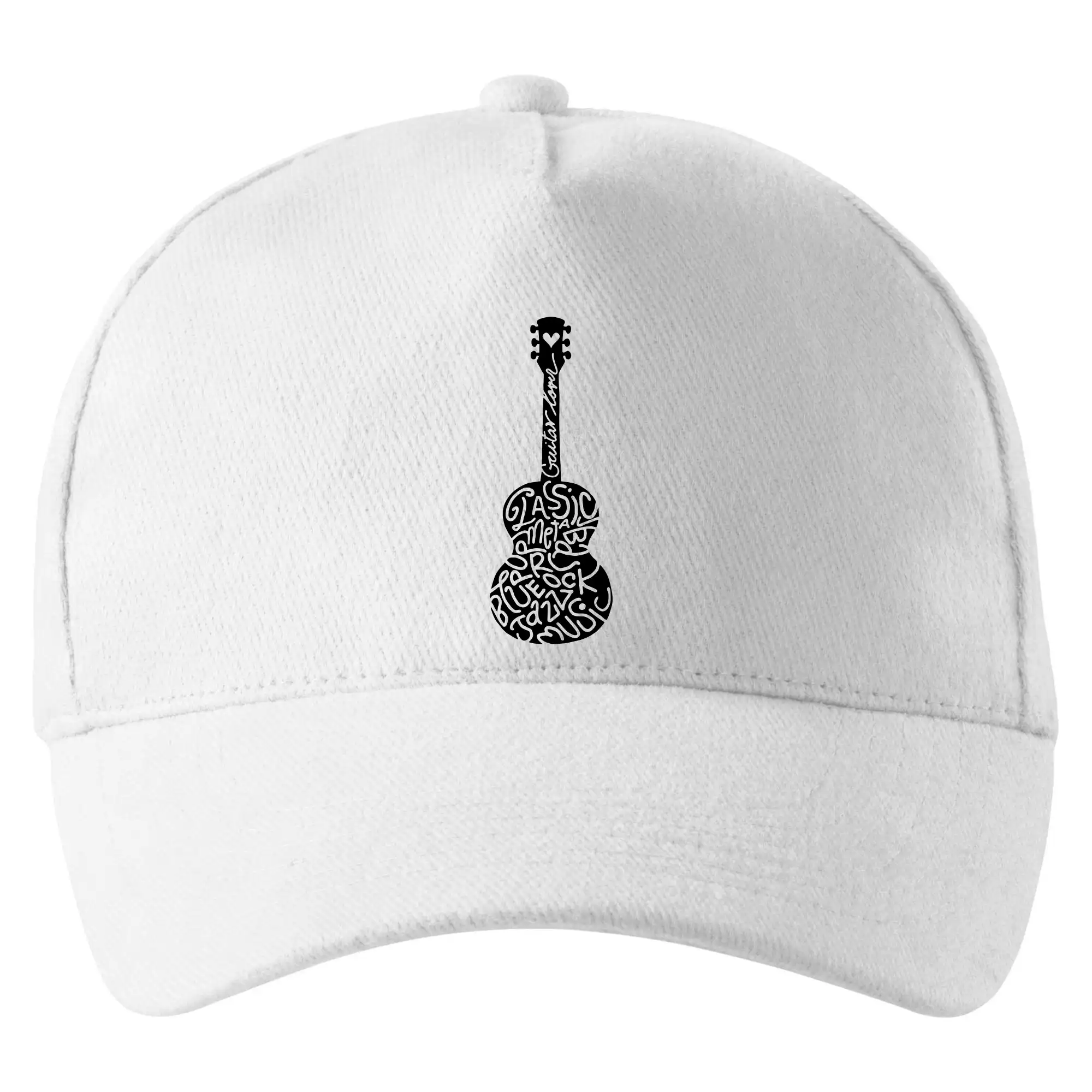 Gitara - názvy hudobných štýlov - Šiltovka so zahnutým šiltom a mosaznou sponou