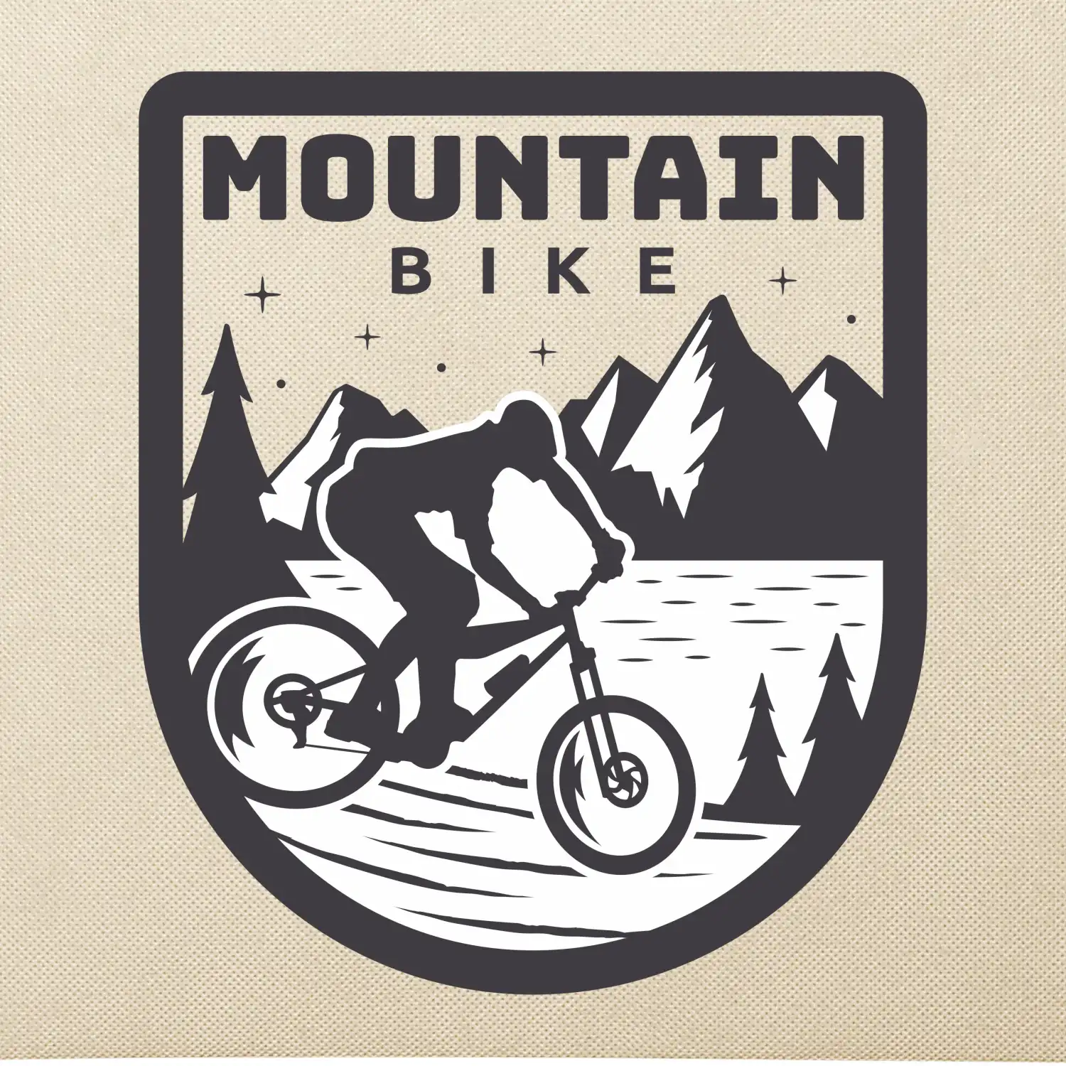 MTB mountain bike logo prsa zaoblené