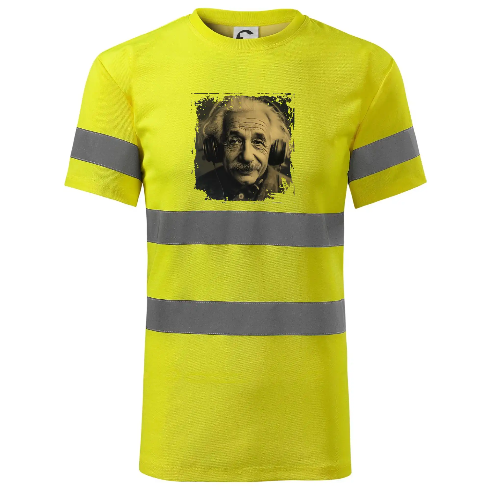 Albert se sluchátky