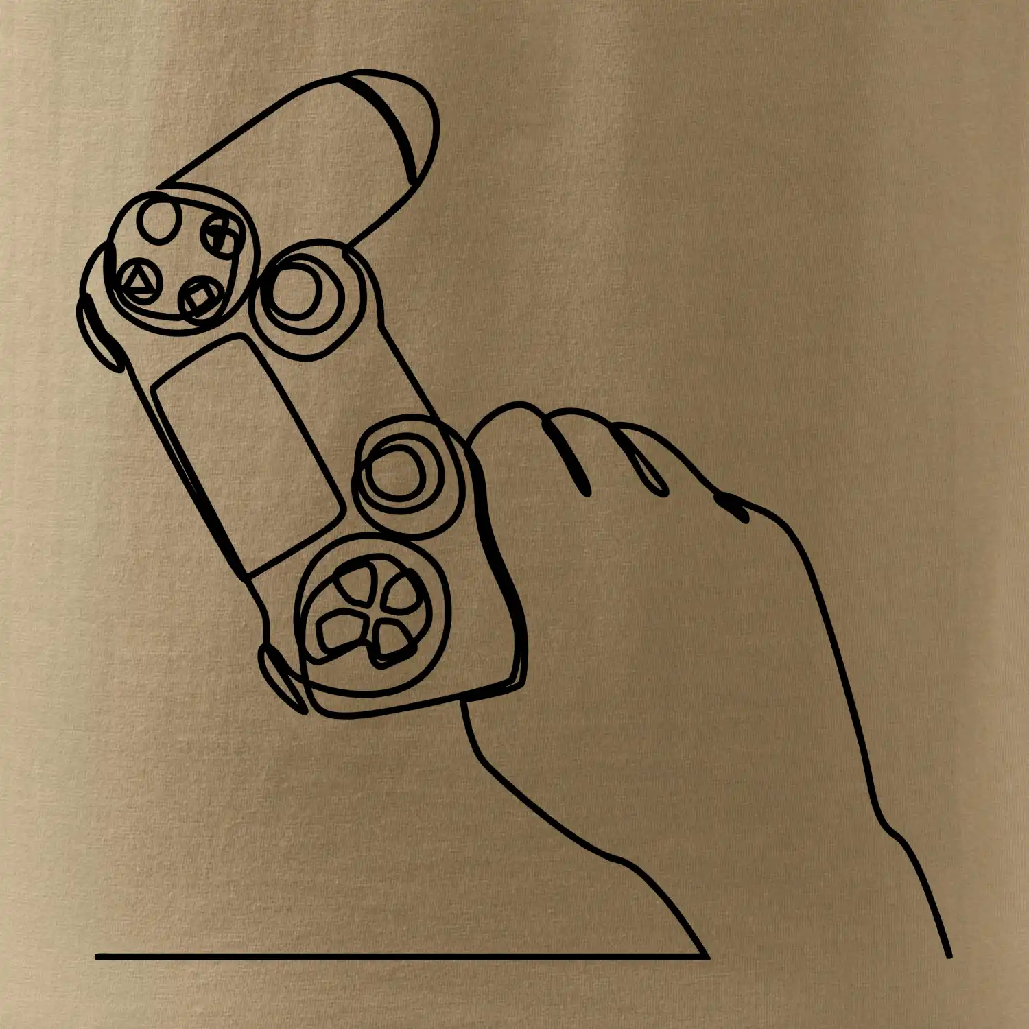 Herní ovladač jedním tahem