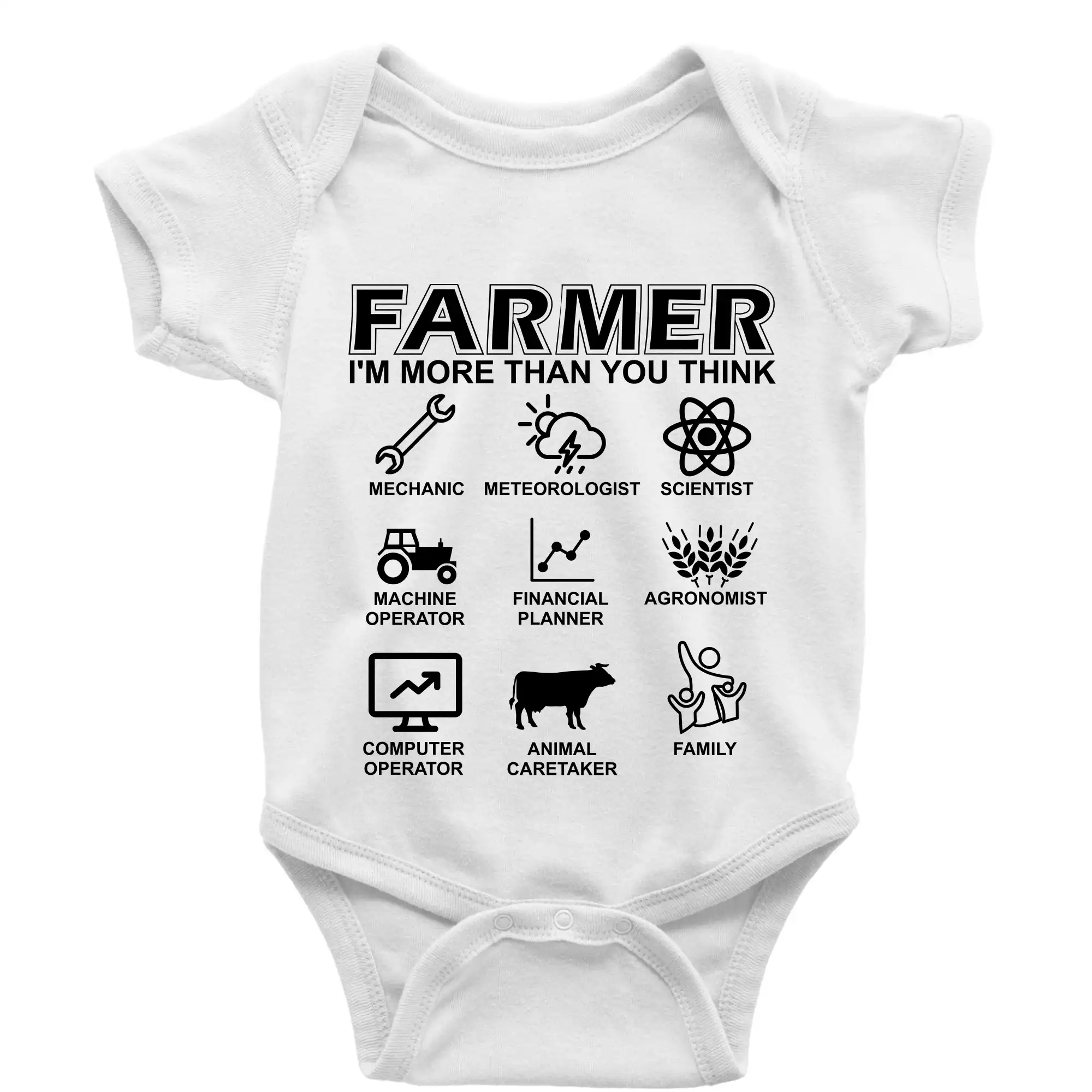 Farmer Symbols - Body dojčenské s krátkym rukávom