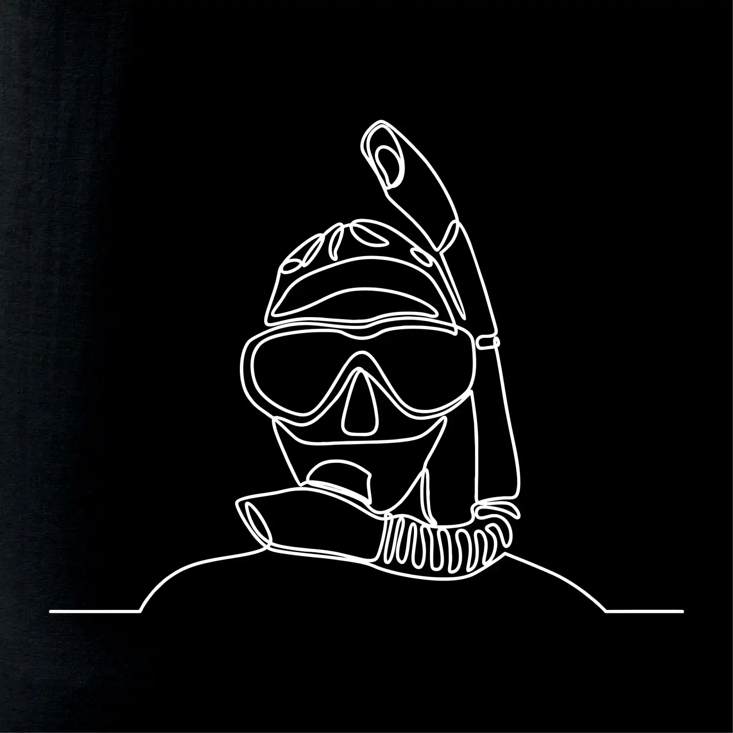 Potápěč jedním tahem