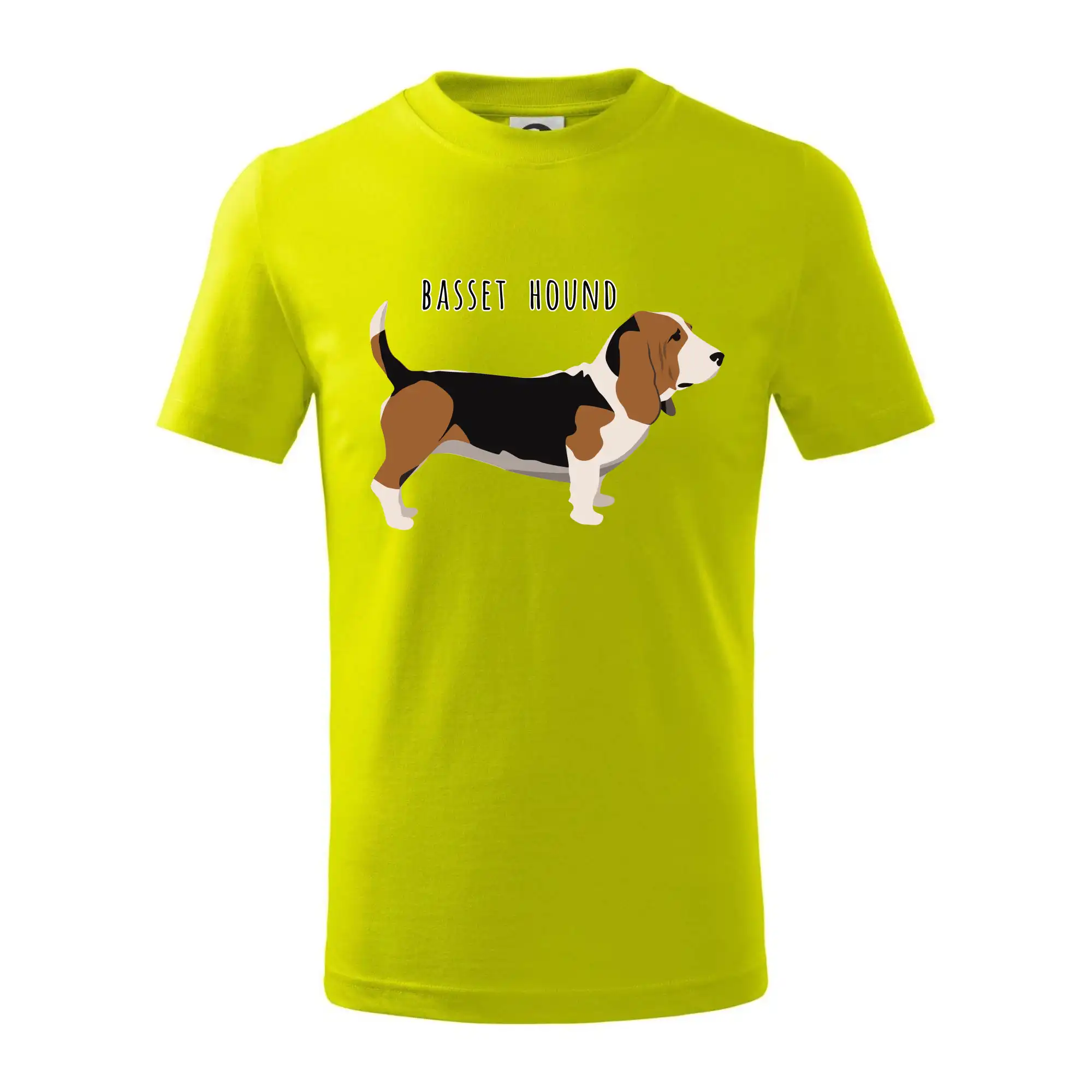 Baset na tričku - Basset hound pes s nápisom - Tričko detské bavlnené
