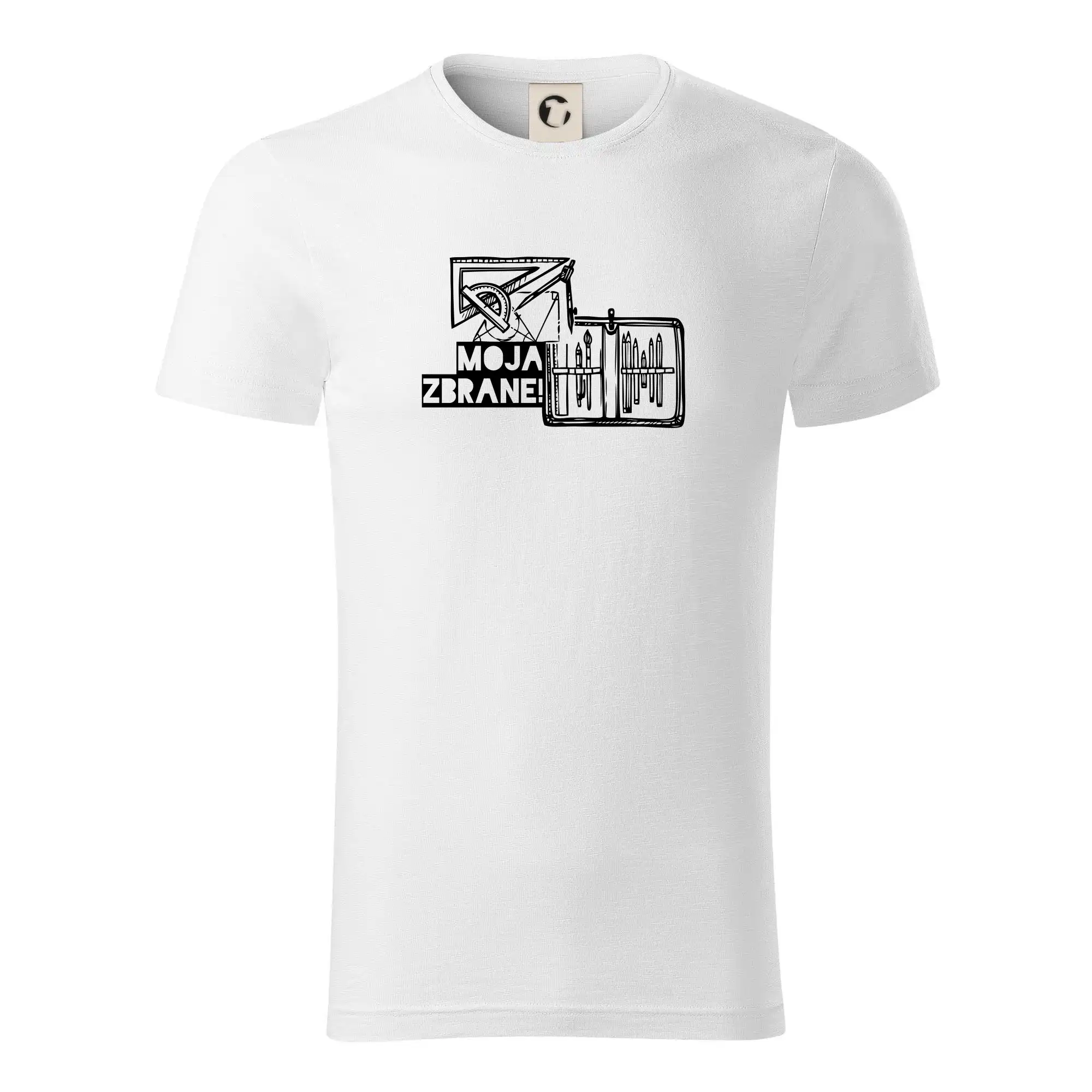 Vtipné tričká pre matematiky - Geometria - matematika - Moja zbrane - Tričko z organickej bavlny