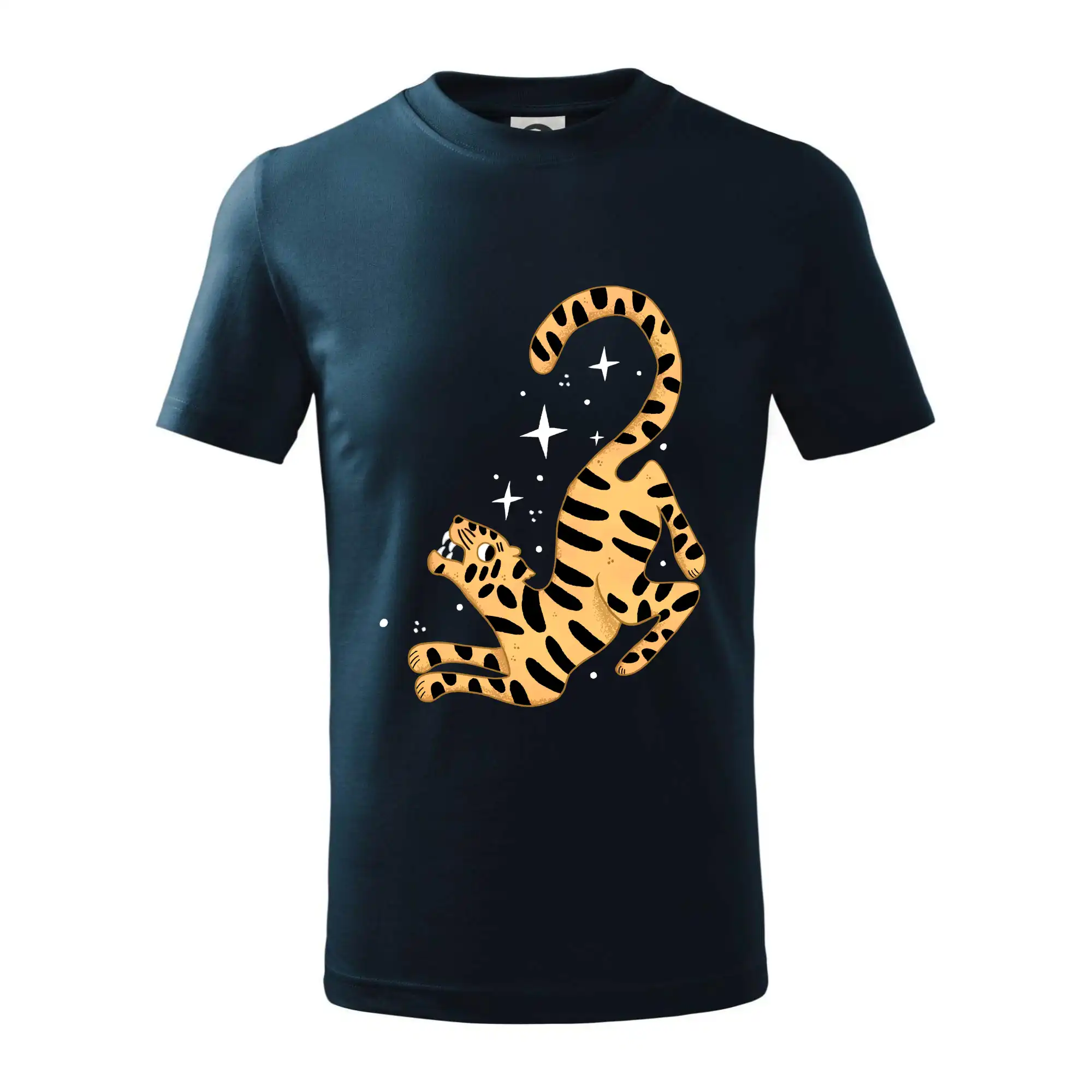 Tričká so zvieratami - Tiger s hviezdami (studio-arte.cz) - Tričko detské bavlnené