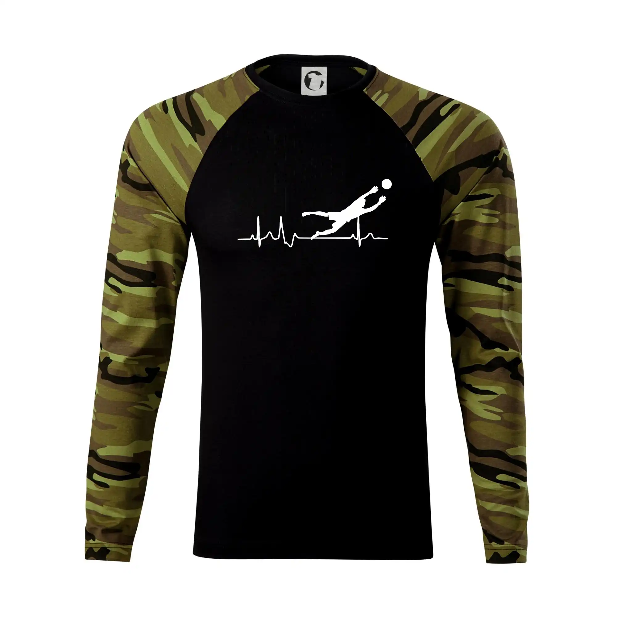 Tričká pre futbalistov - Ekg futbal brankár - Camouflage LS