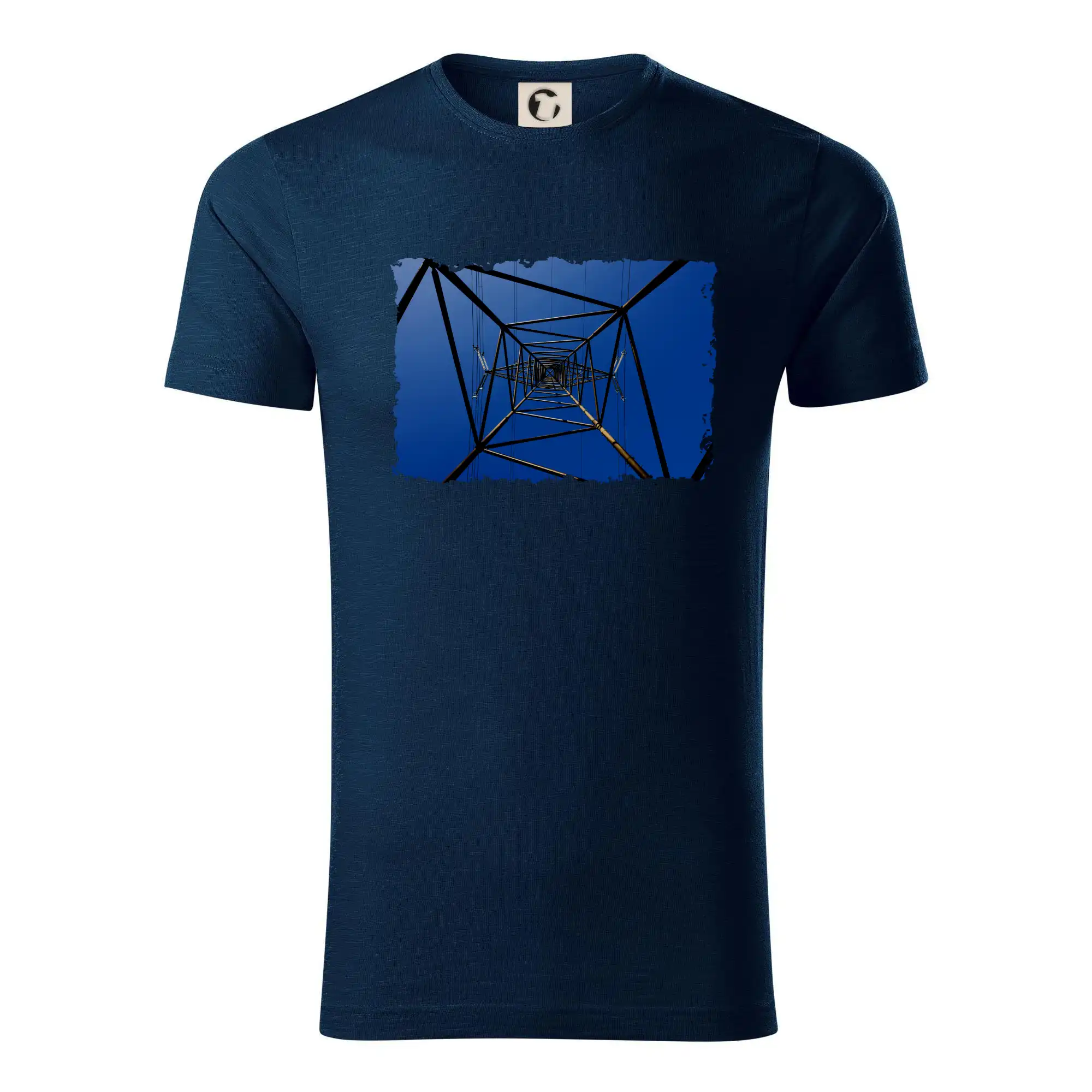 Vtipné tričká do práce - Stožiar vysokého napätia zospodu - Tričko z organickej bavlny