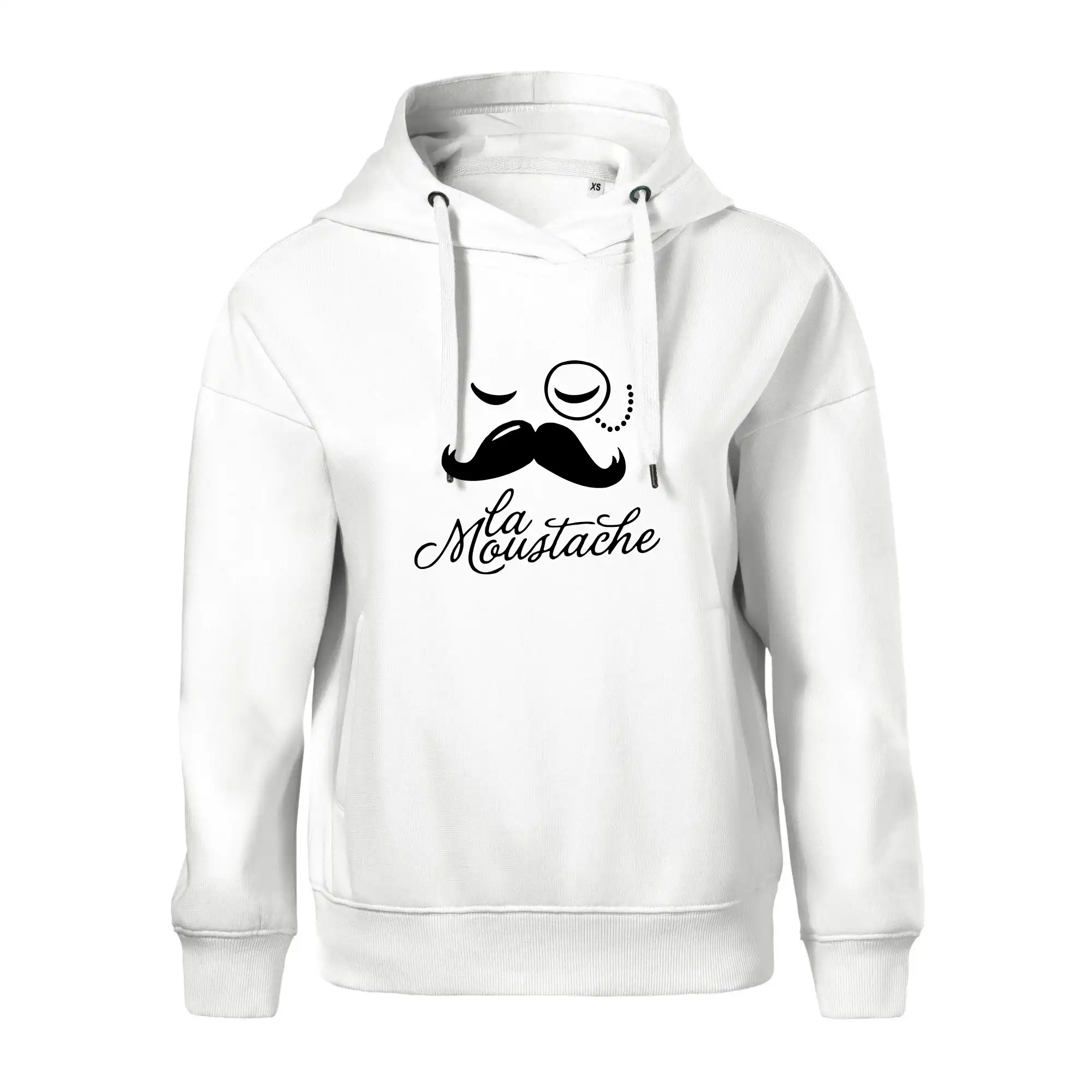 Tričká s fúzikmi - La Mustache - Oversized mikina dámská Moon - kratšia + širšia