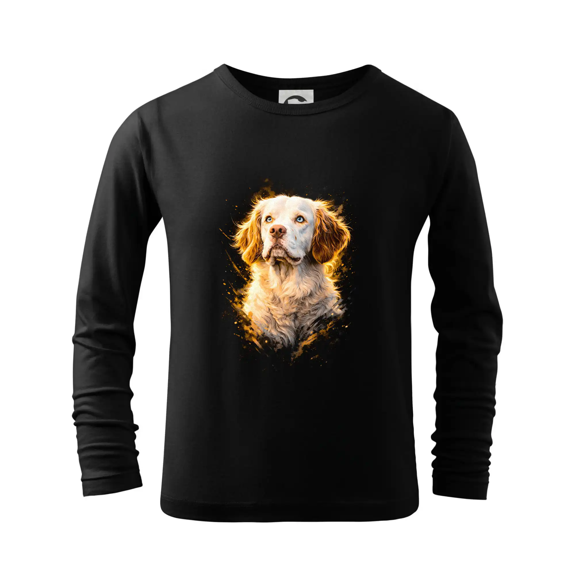 Ostatné psie plemená - Obrázok poltón Clumber španiel - Tričko detské Long Sleeve