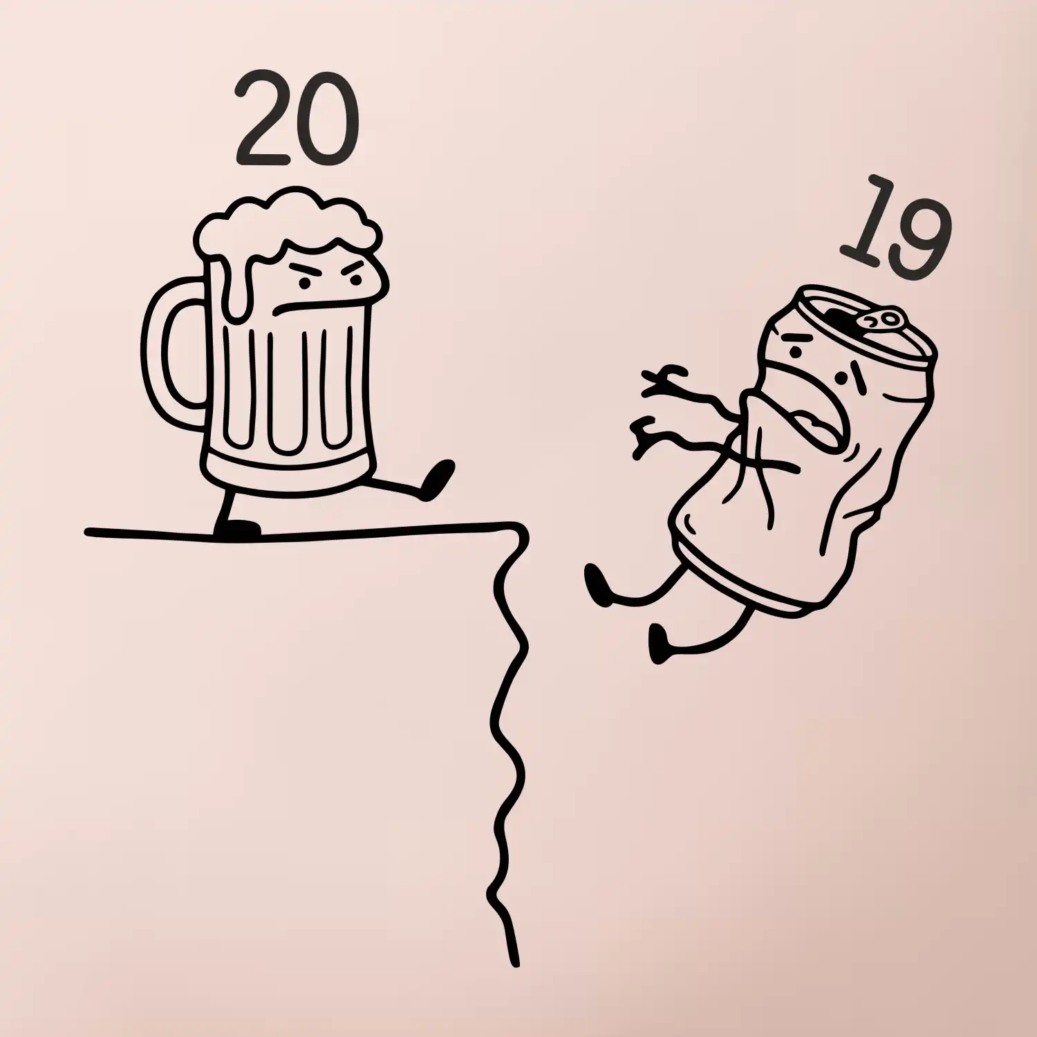 Pivo narozeniny - útes 20 let