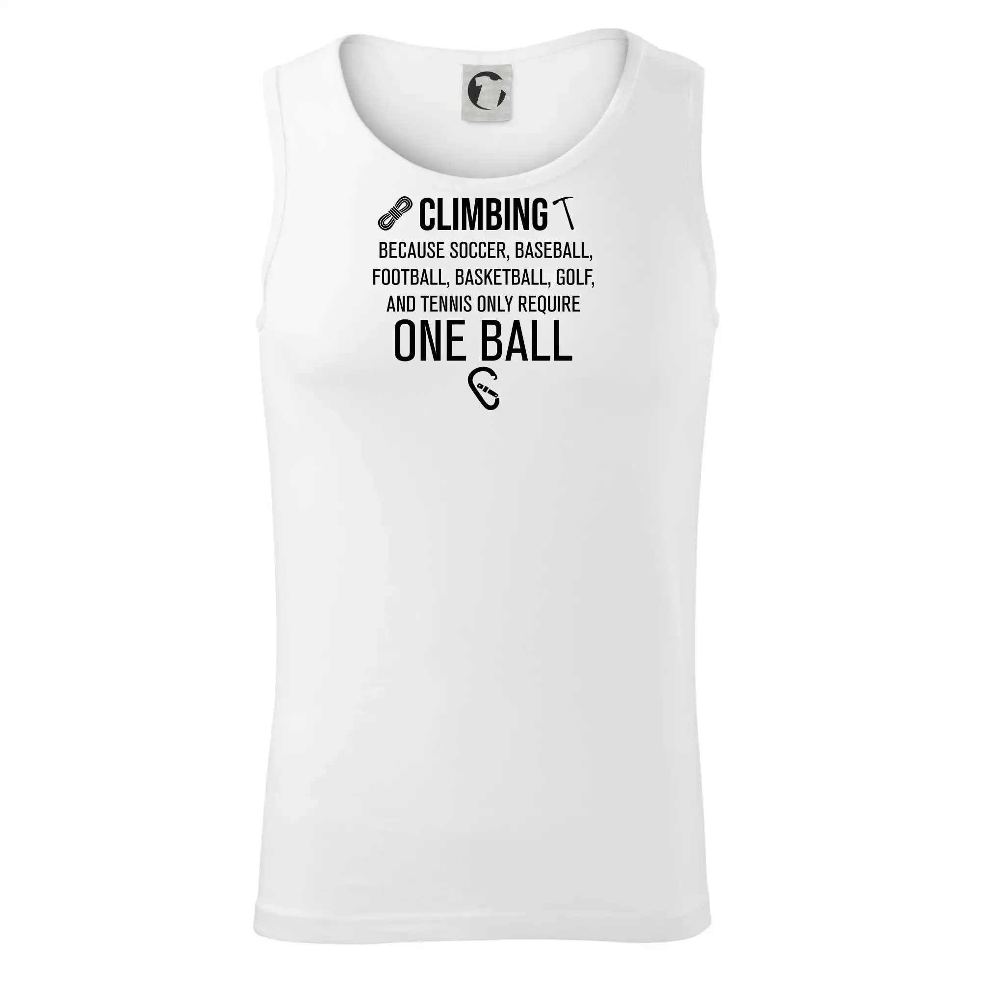 Climbing beacause one ball