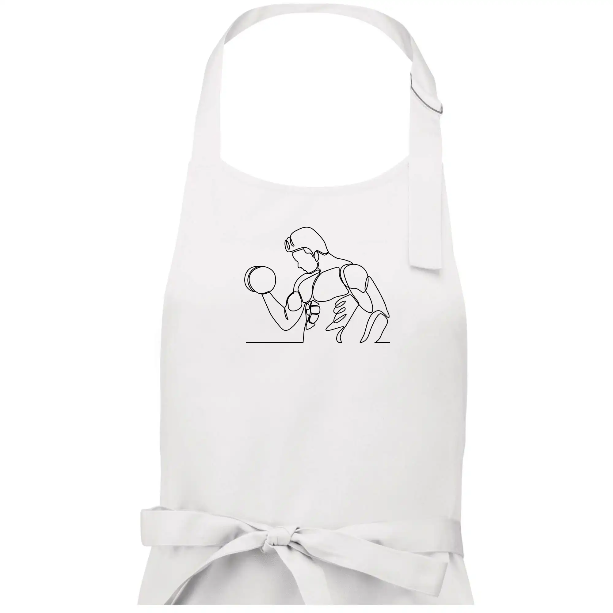 Fitness muž jedním tahem