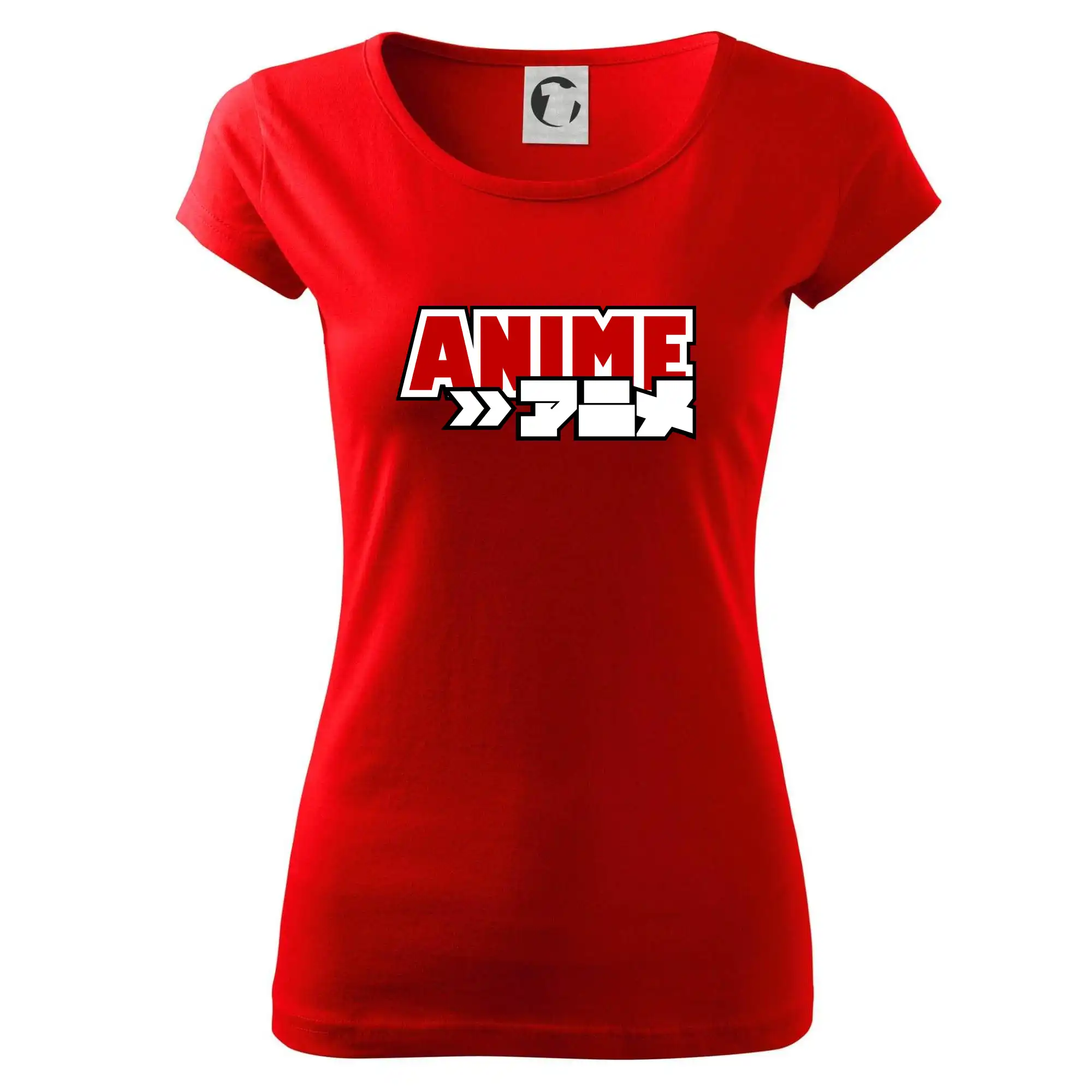 Anime nápis červený