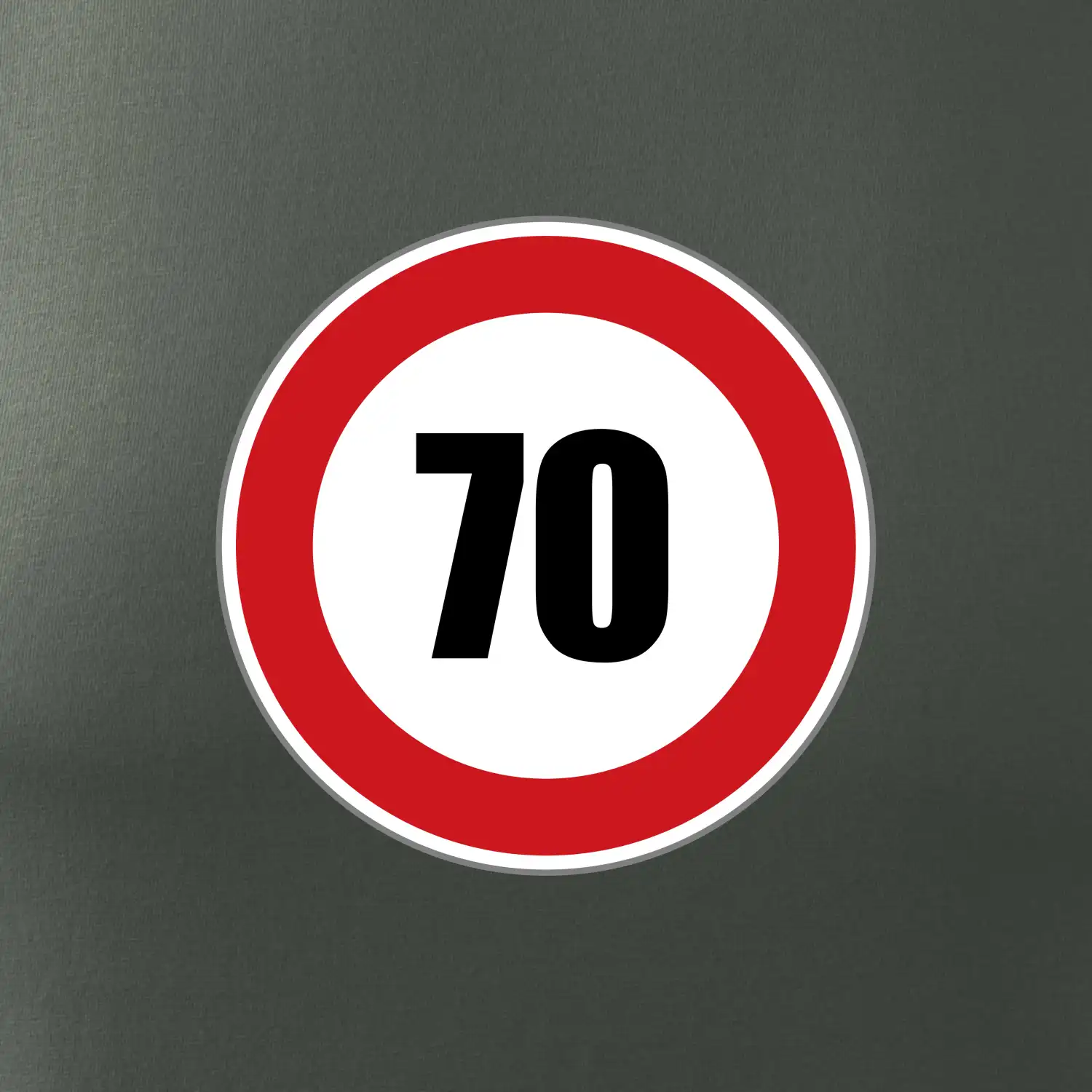 Dopravní značka - omezení rychlosti 70