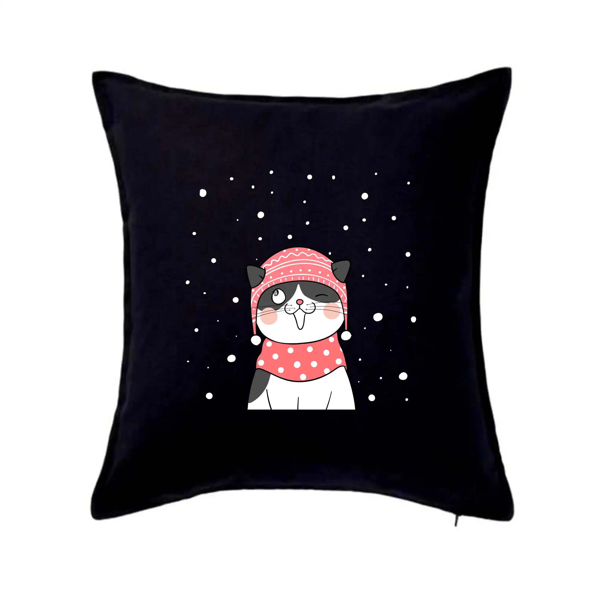 Kočka v zimní čepici