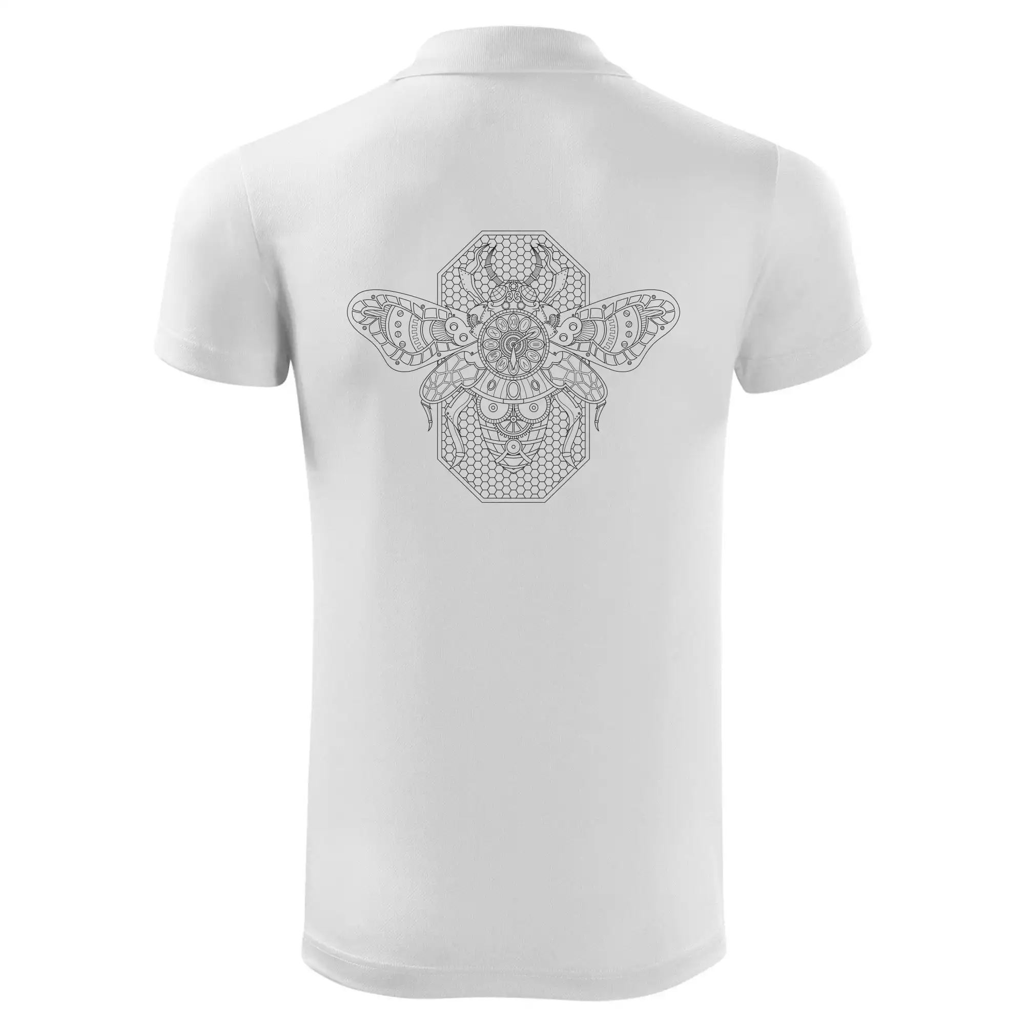 Steampunk včela černobílá