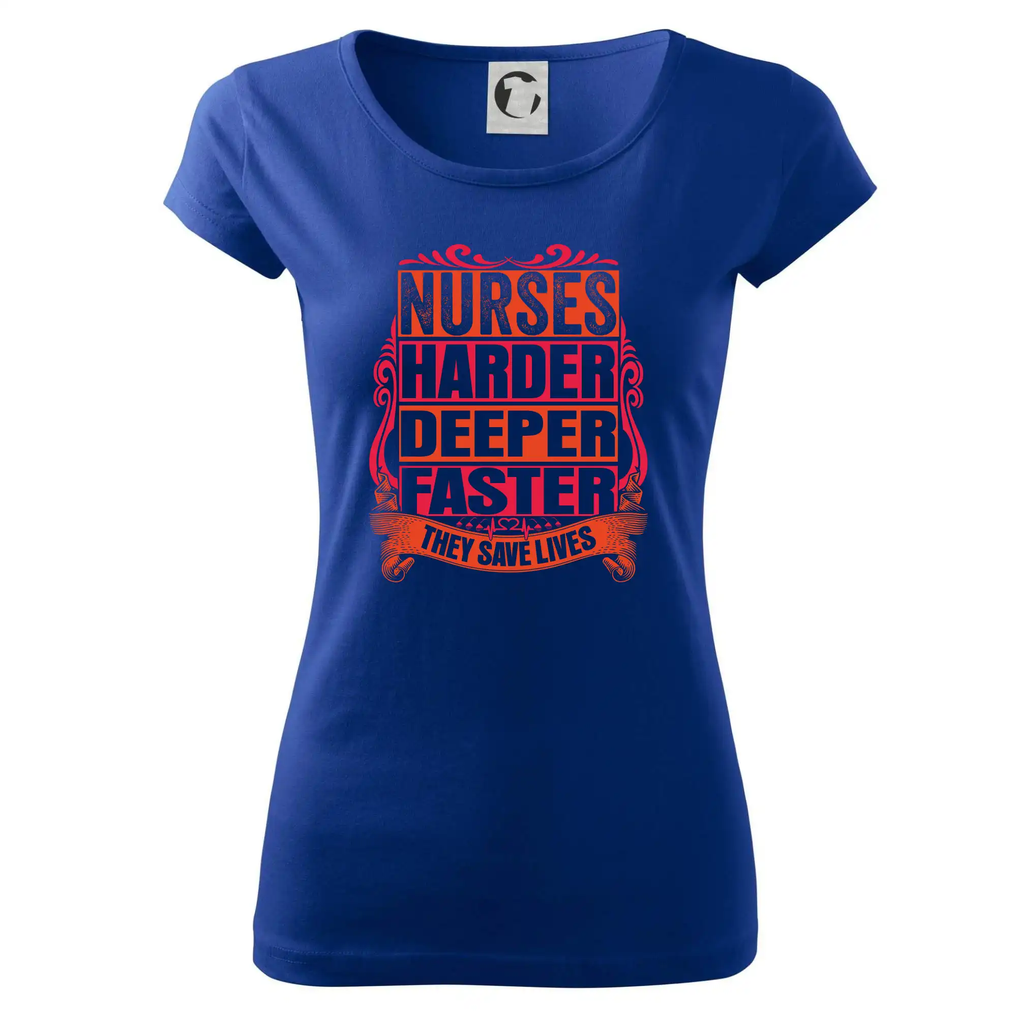 Nurse harder deeper faster - Dámske tričko Pure