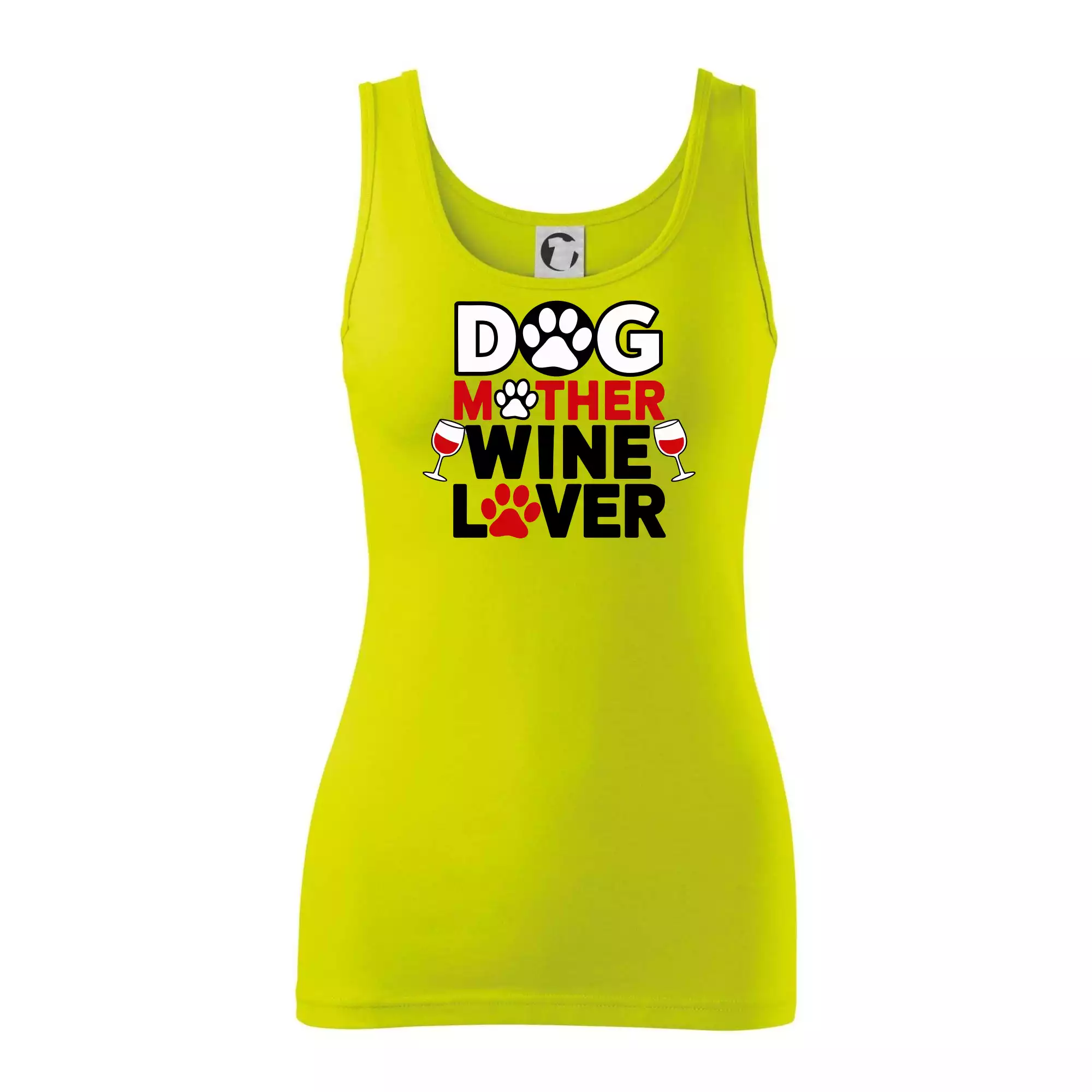 Dog mother wine lover