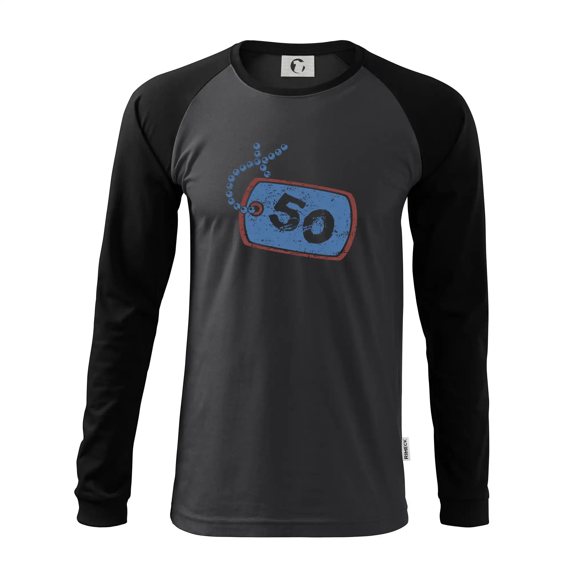 50 na krku štítek