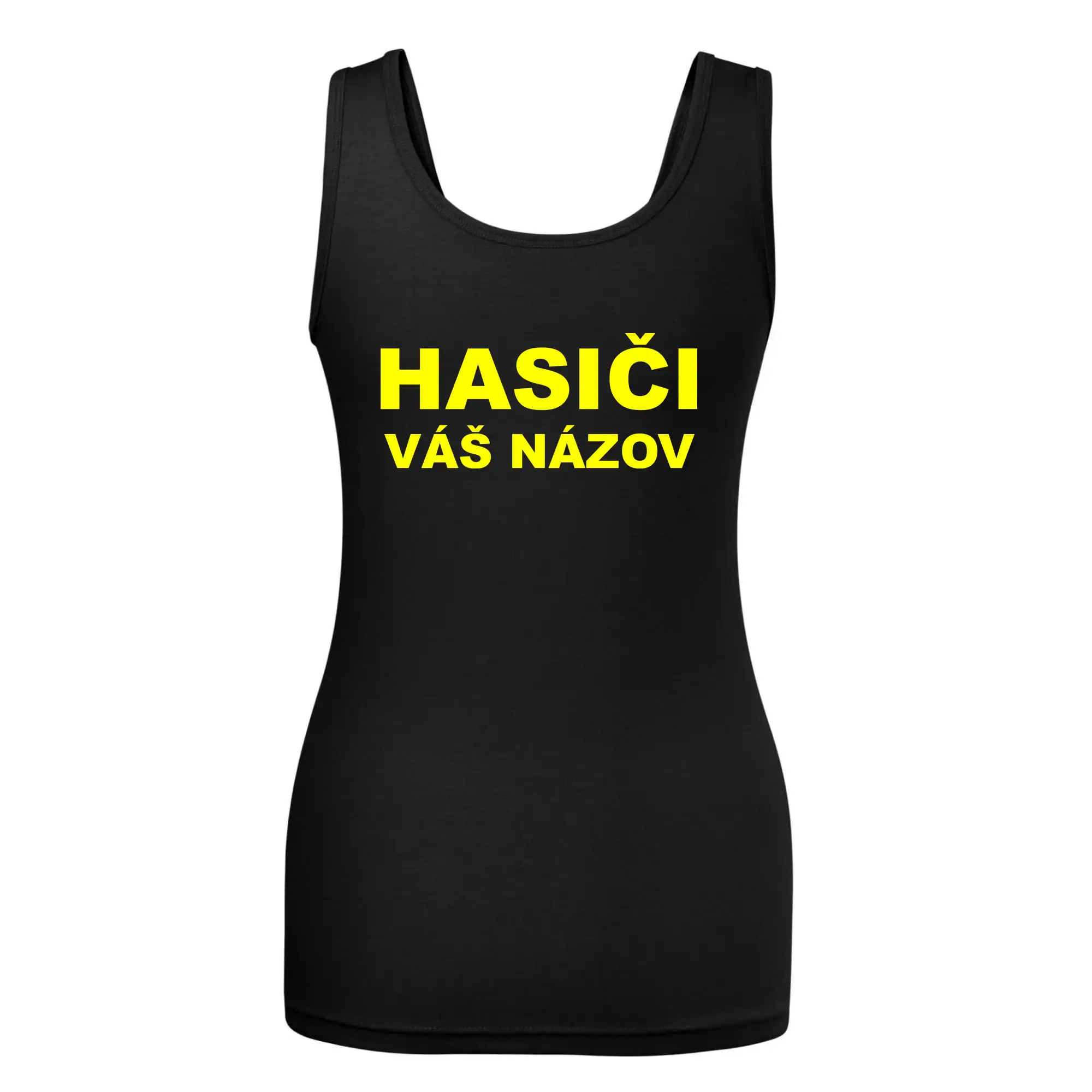 Hasiči - žltý nápis - váš názov zboru