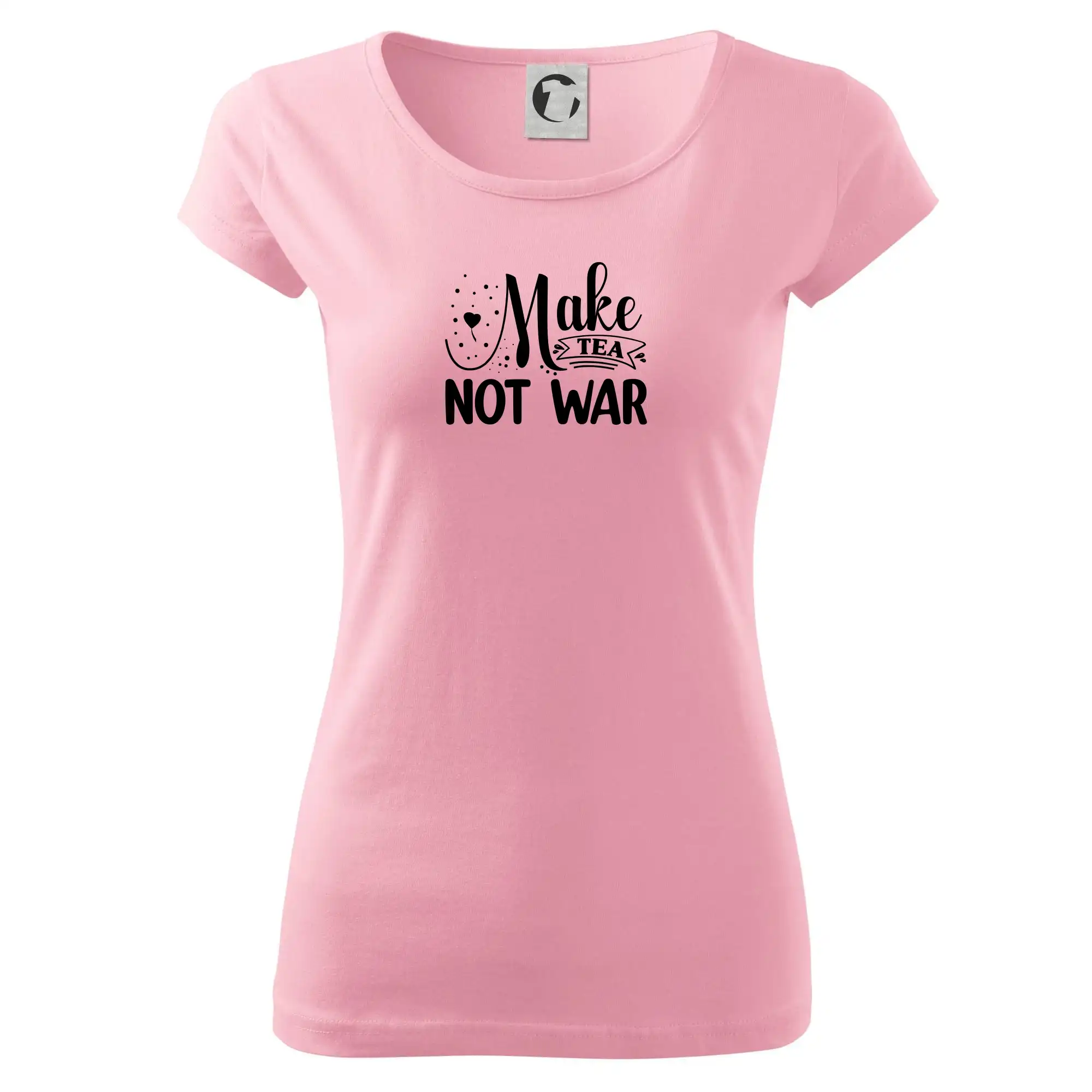 Tričká s vlajkou ukrajiny - Make tea not war - Dámske tričko Pure