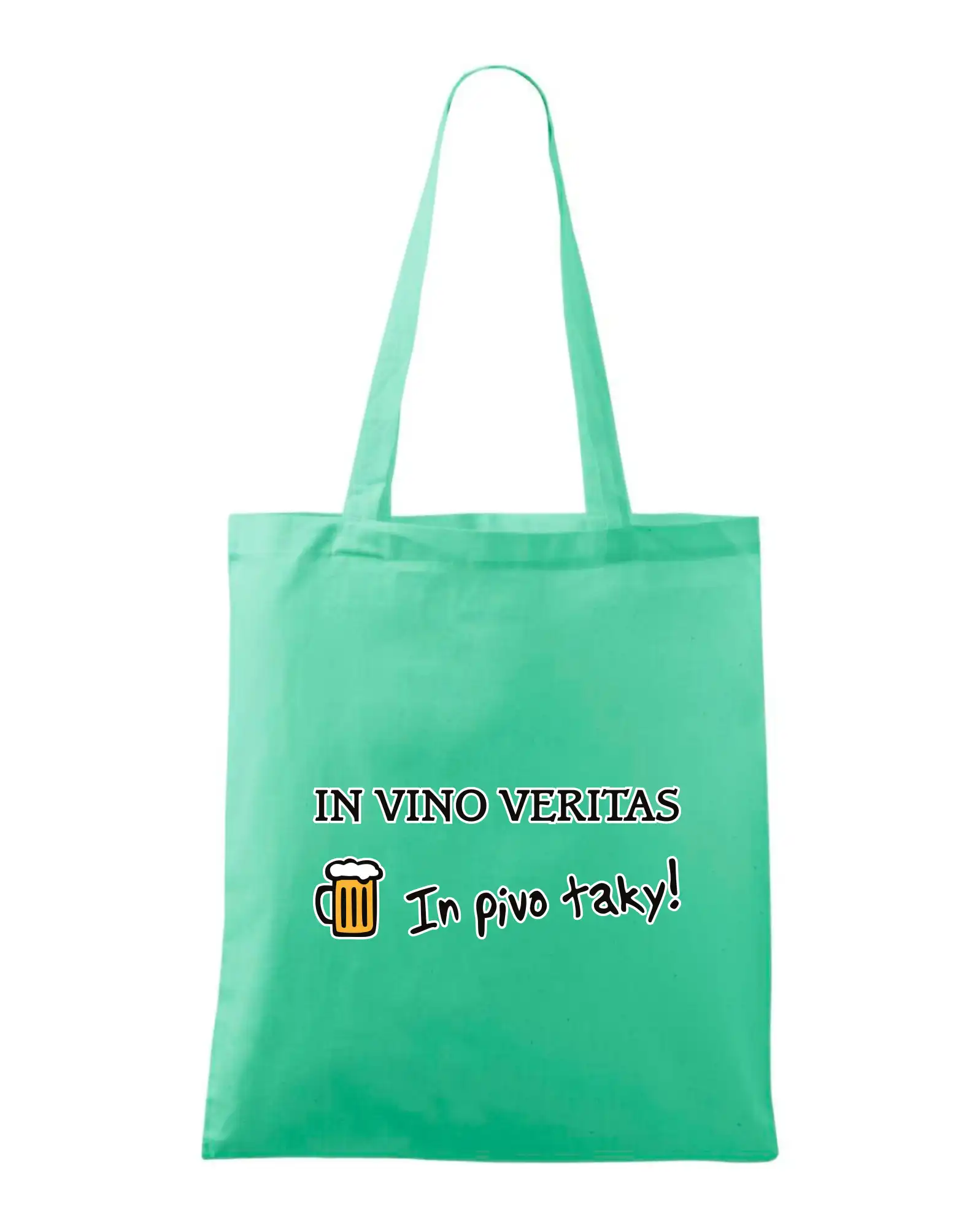 Vtipná tričká pre pivárov - In vino veritas in pivo taky (Hana-creative) - Taška bavlnená